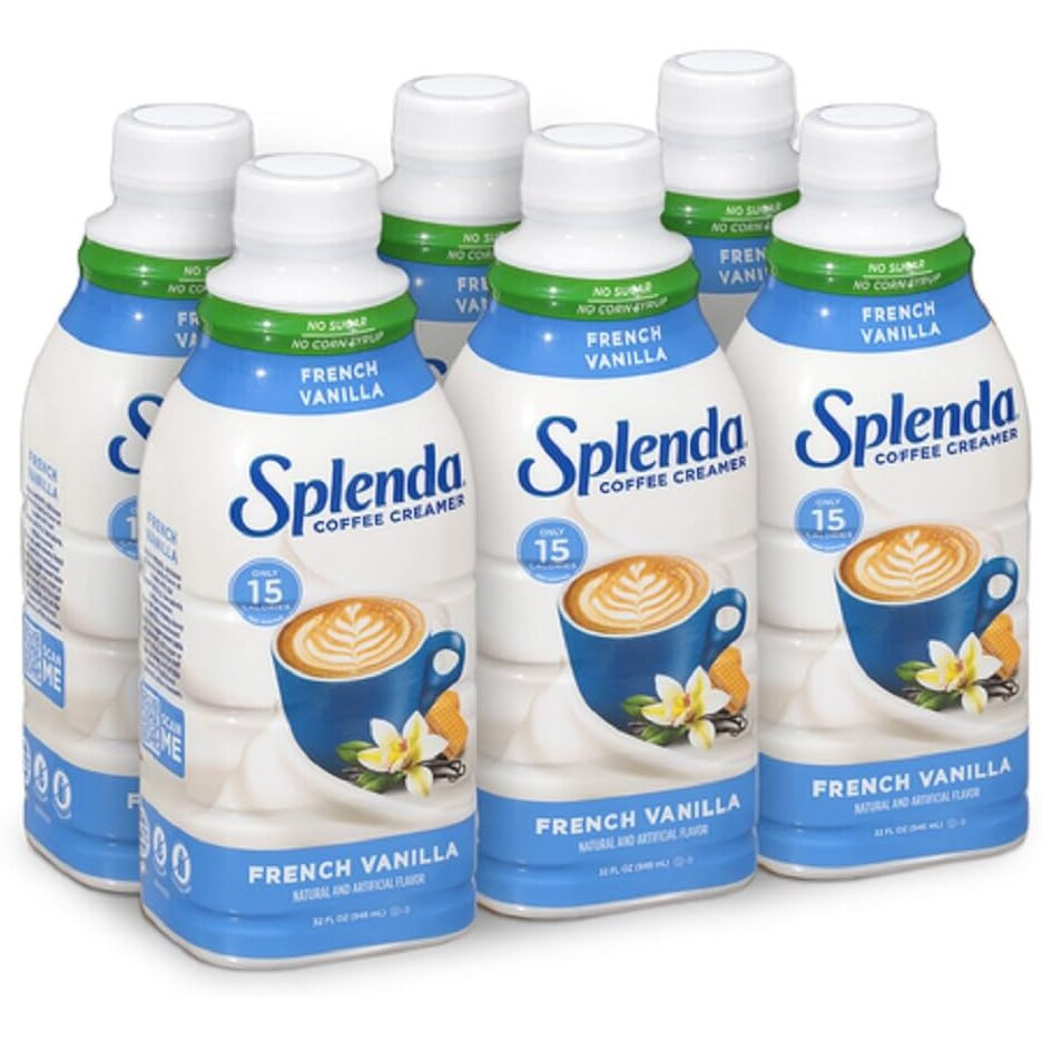 Splenda Sugar Free French Vanilla Coffee Creamer, 32 Fl Oz (Pack Of 6)
