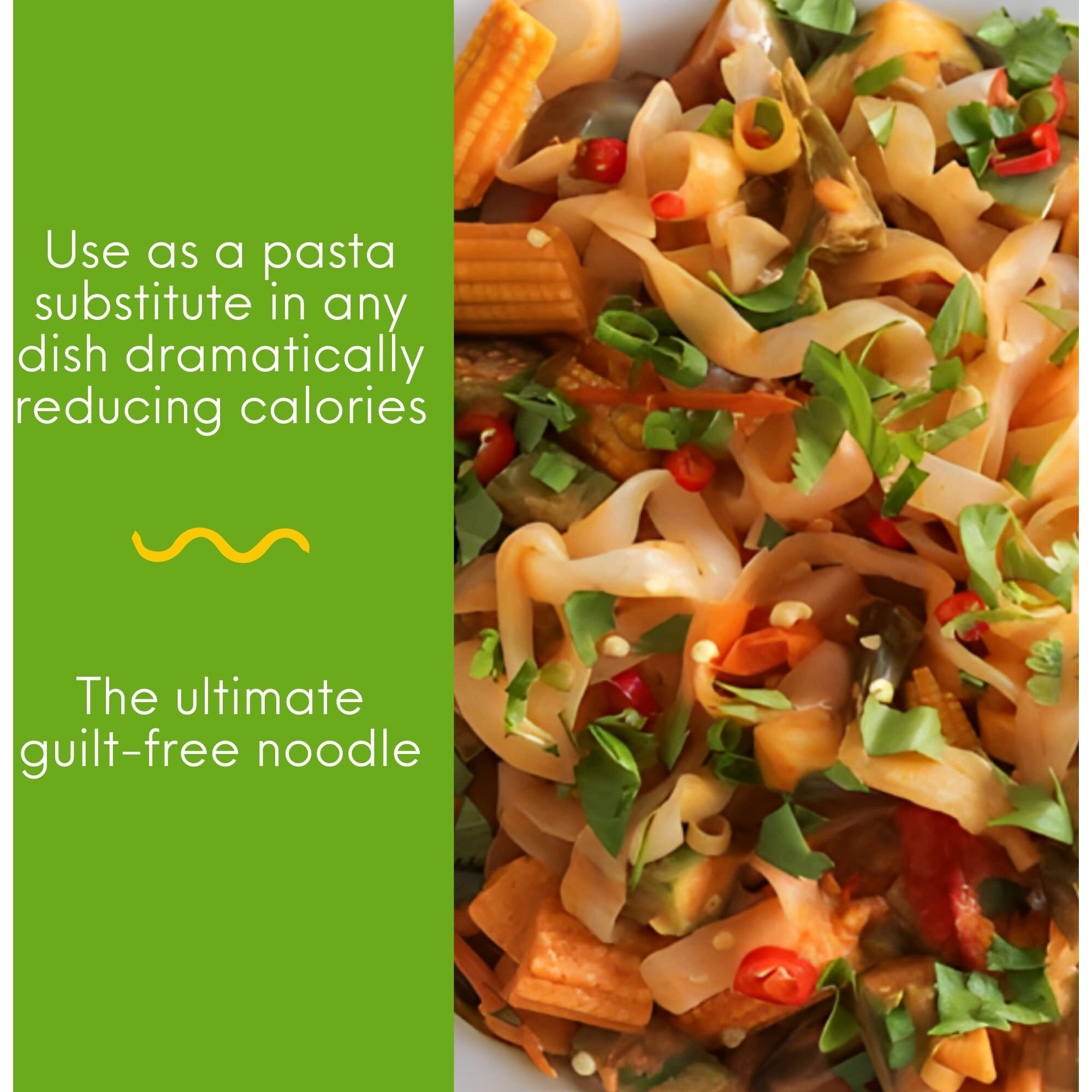 Miracle Noodle Fettuccine Shirataki Noodles - Plant Based Konjac Noodles Fettucine, Keto Fettuccine, Vegan, Gluten-Free, Low Carb Pasta, Low Calorie Pasta, Non-Gmo, Soy Free, Paleo - 7 Oz, 6-Pack