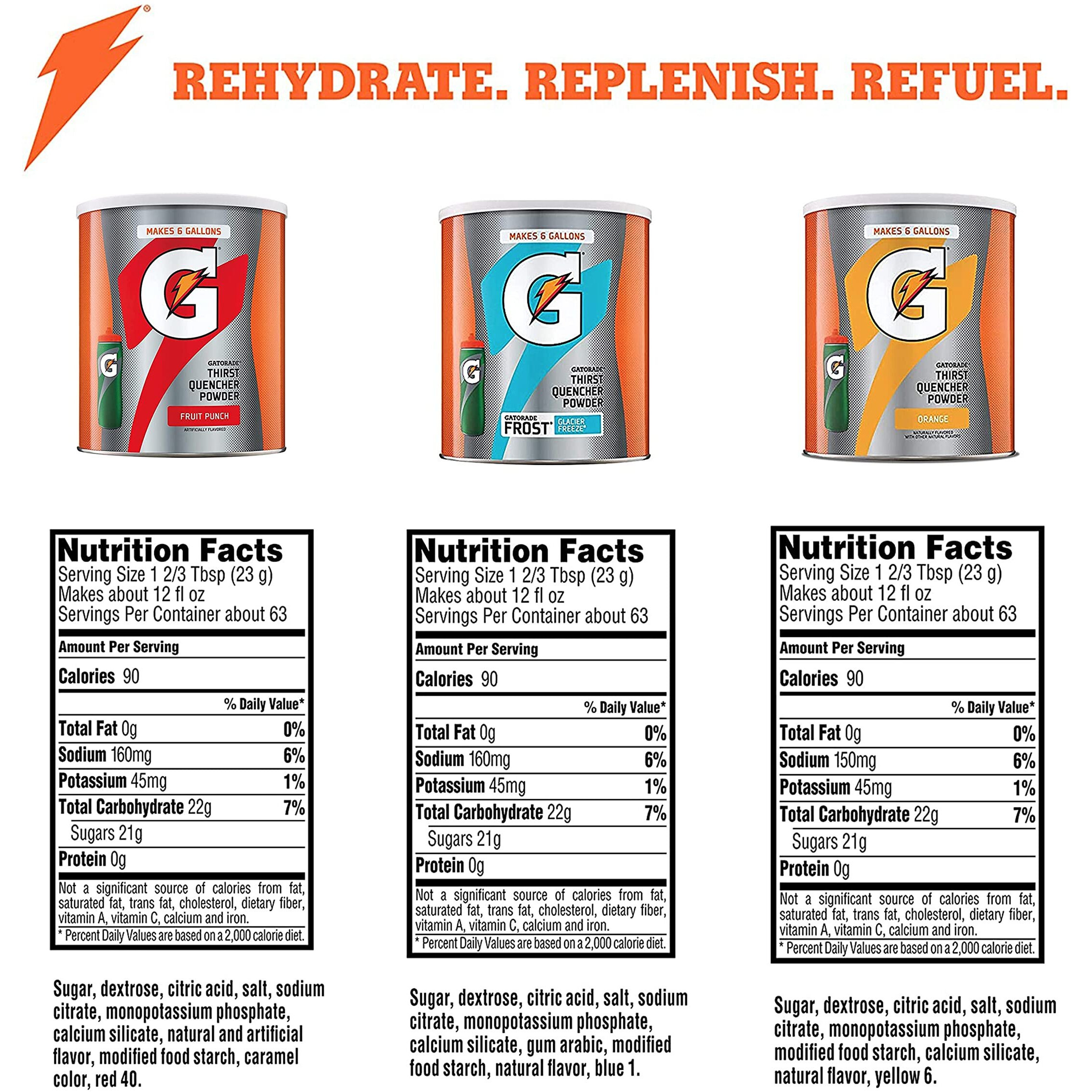 Gatorade Thirst Quencher 51Oz Powder Variety Pack (Pack Of 3)