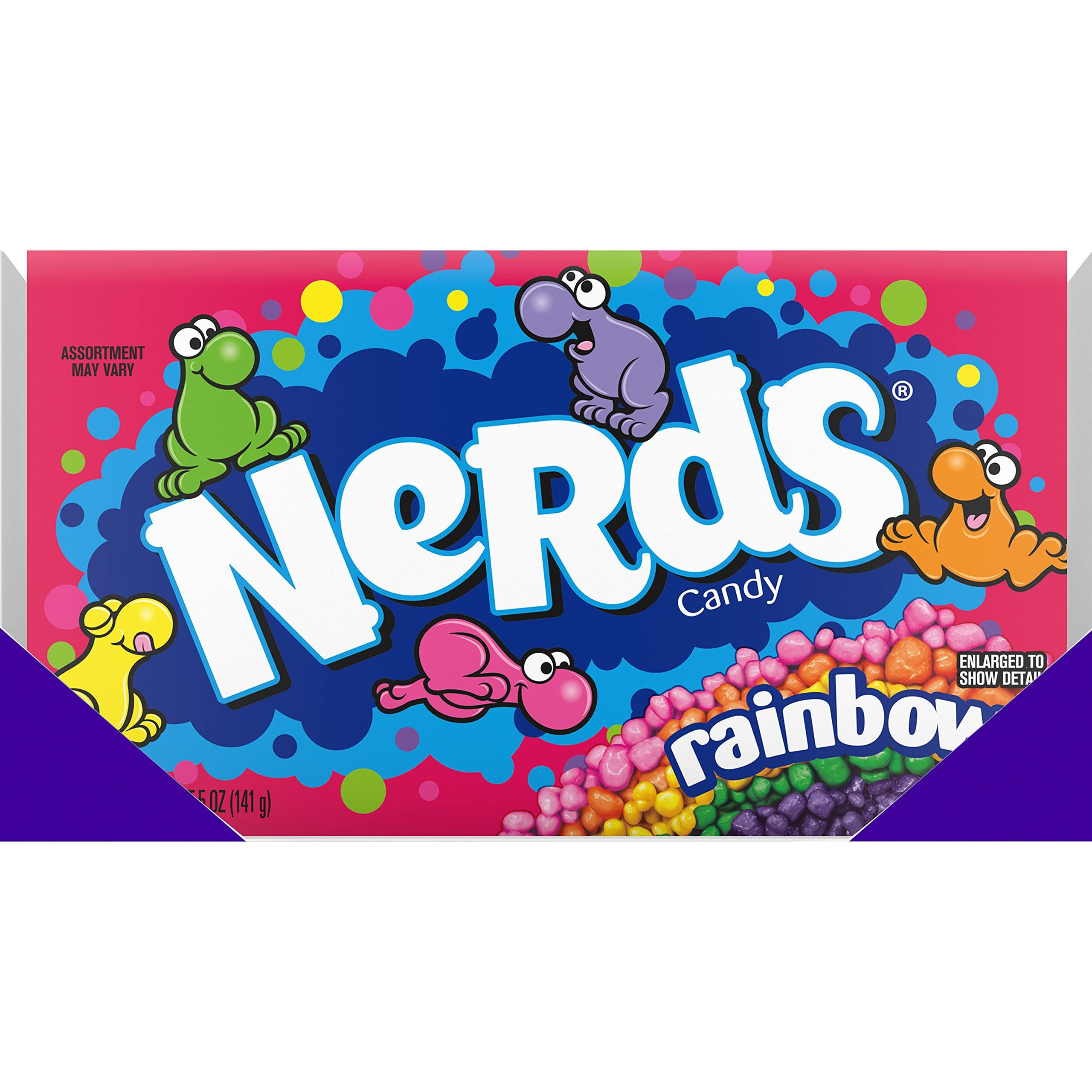 Nerds Candy, Rainbow, 5 Ounce Movie Theater Candy Boxes (Pack Of 12)