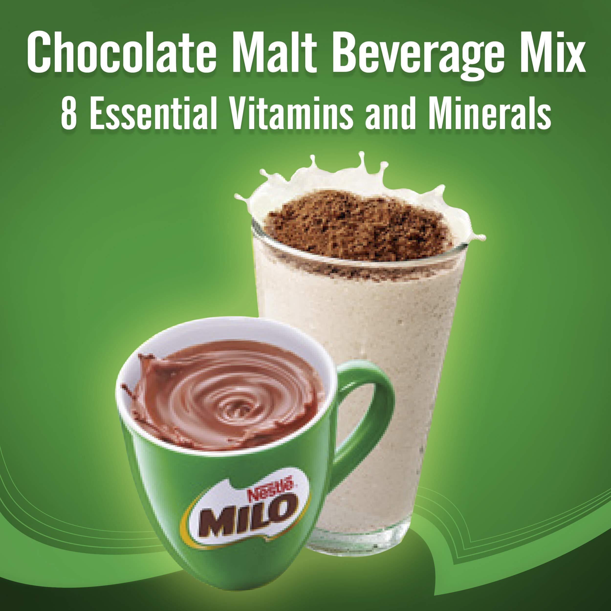 Nestl   Milo Chocolate Malt Beverage Mix, 3.3 Pound Can (1.5Kg) | Fortified Powder Energy Drink