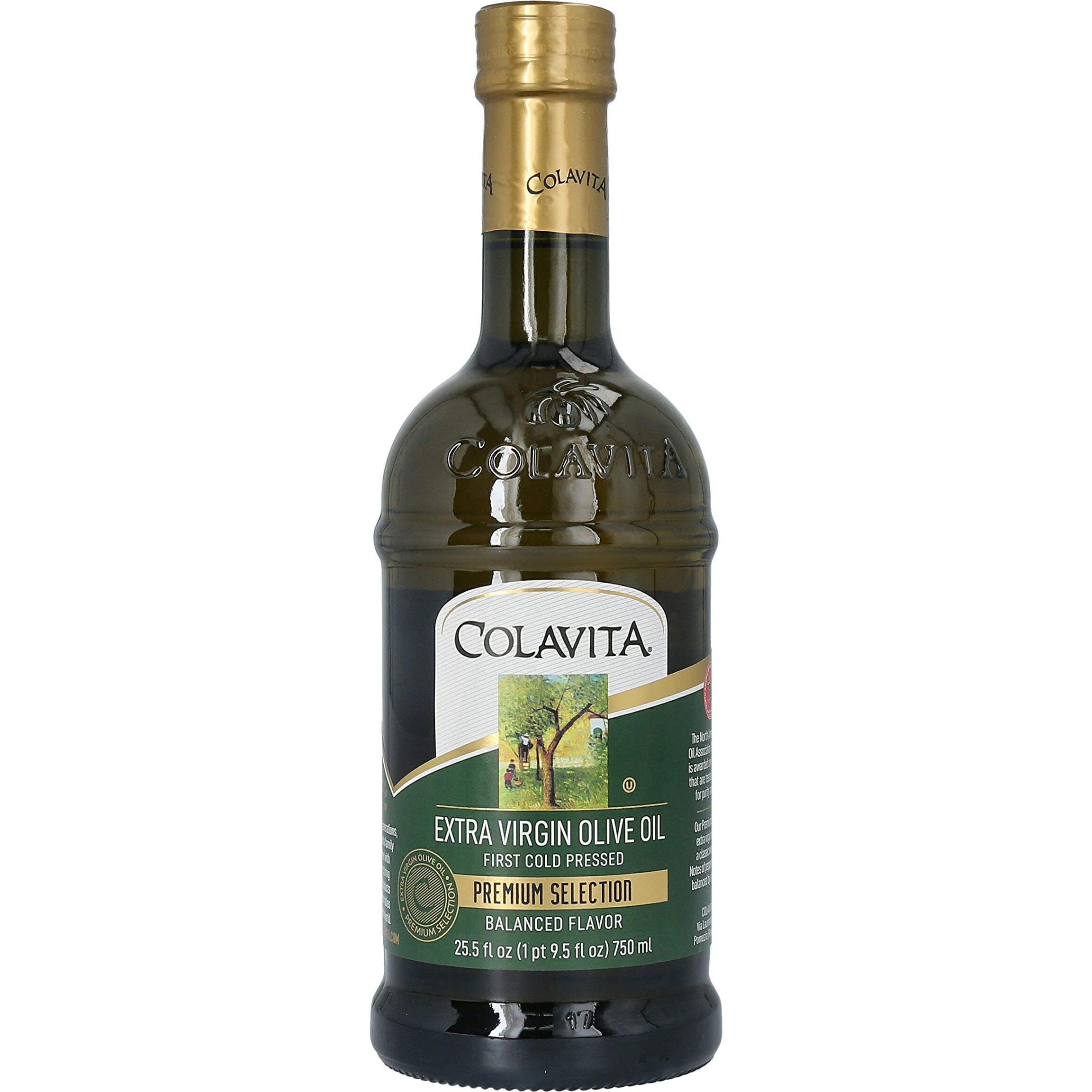 Colavita Premium Selection Extra Virgin Olive Oil Glass Bottle 25.5 Fl Oz