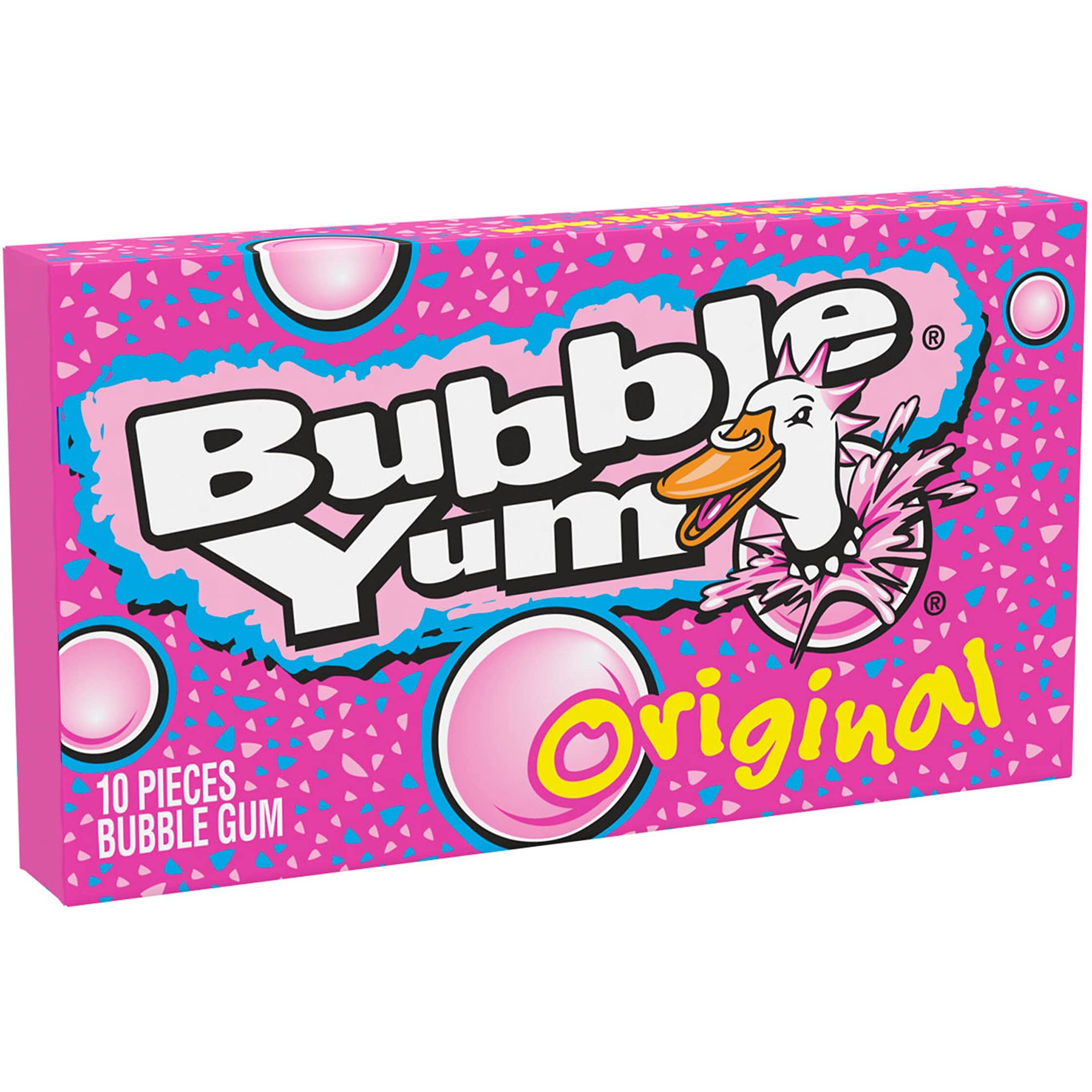 Bubble Yum Original Flavor Chewy, Bubble Gum Packs, 2.82 Oz (12 Count)