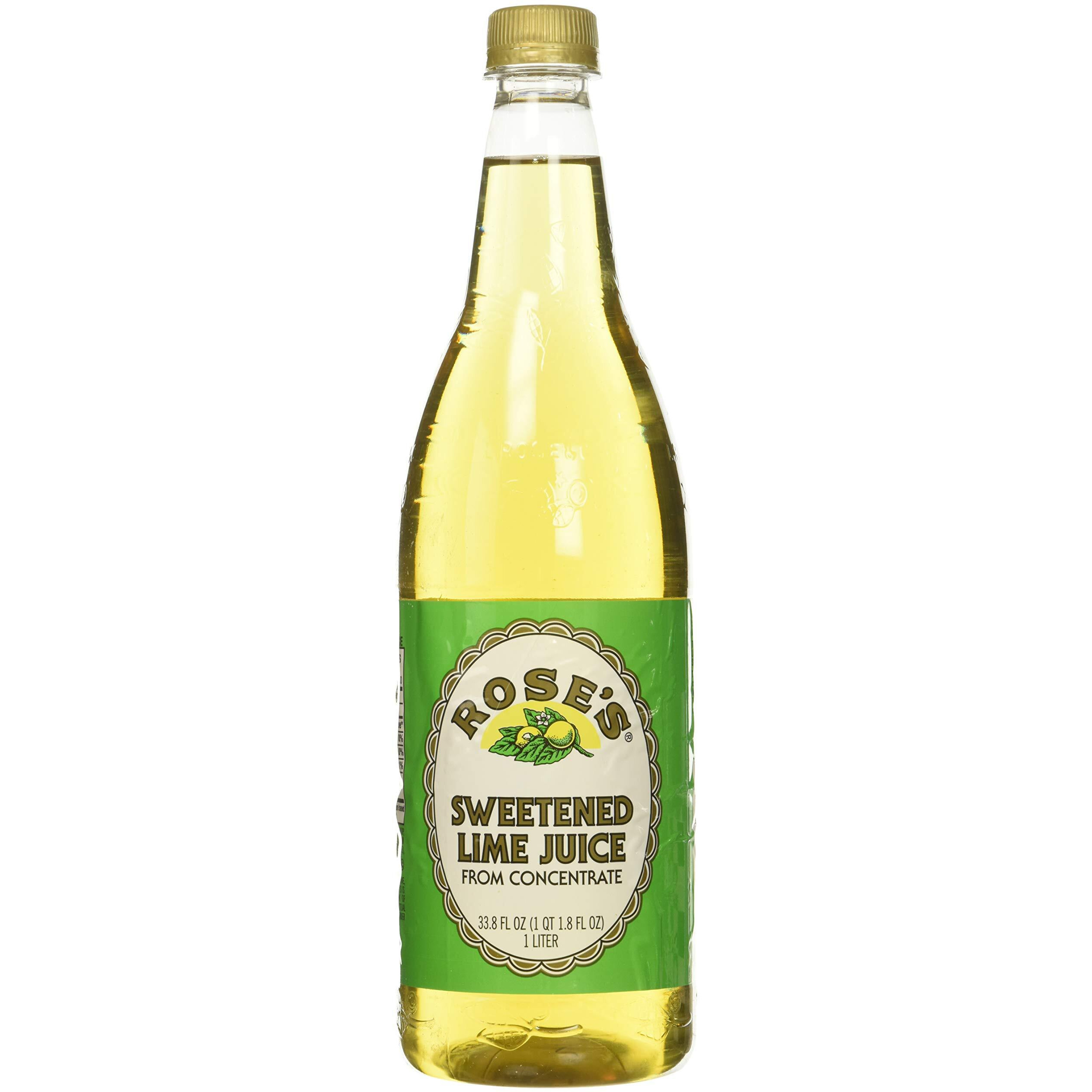 Roses Sweetened Lime Juice, 1 Liter (33.8 Fluid Ounces) Plastic Bottle (Pack Of 2)