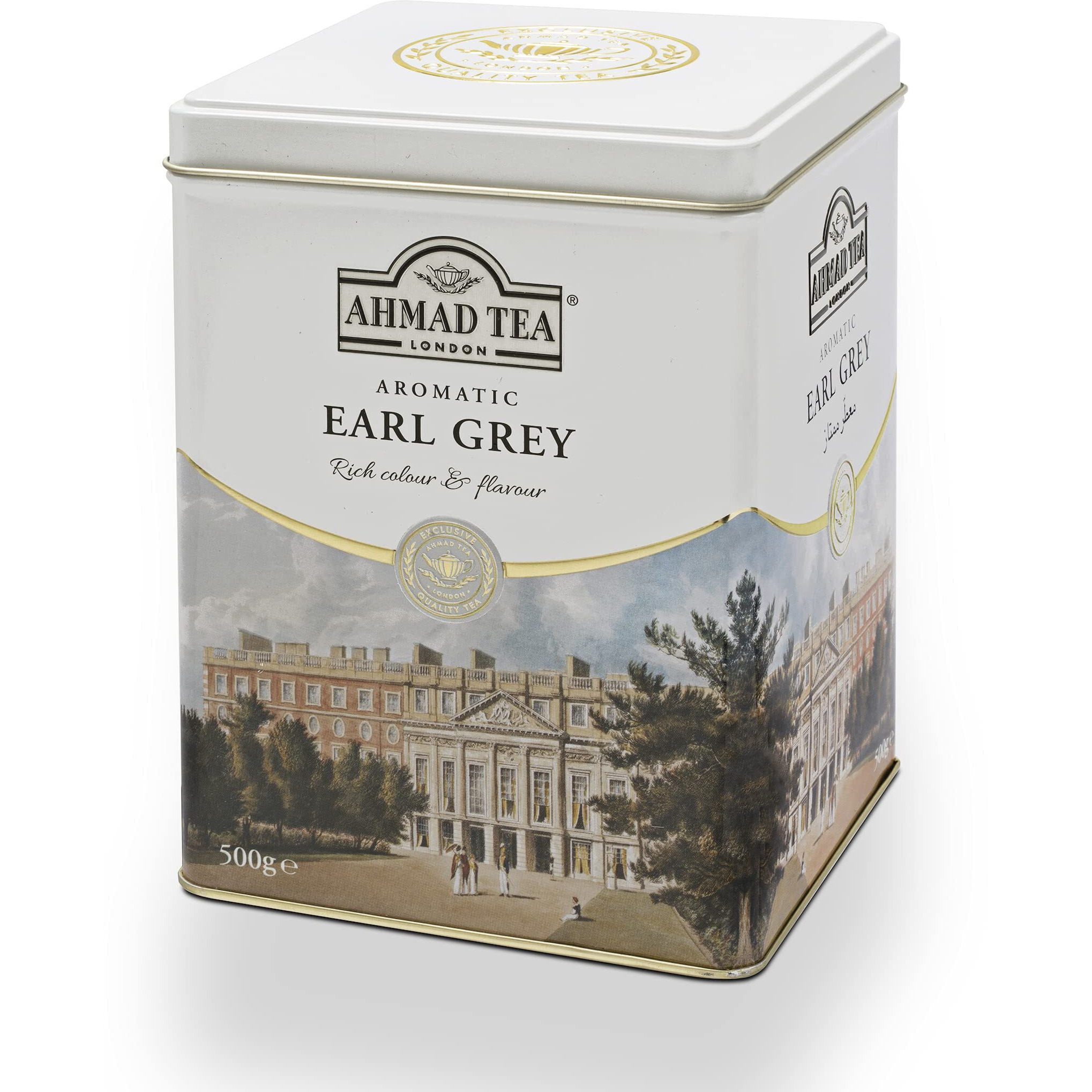 Ahmad Tea Earl Grey Aromatic Loose Tea, Ceylon Caddy, 17.6 Oz