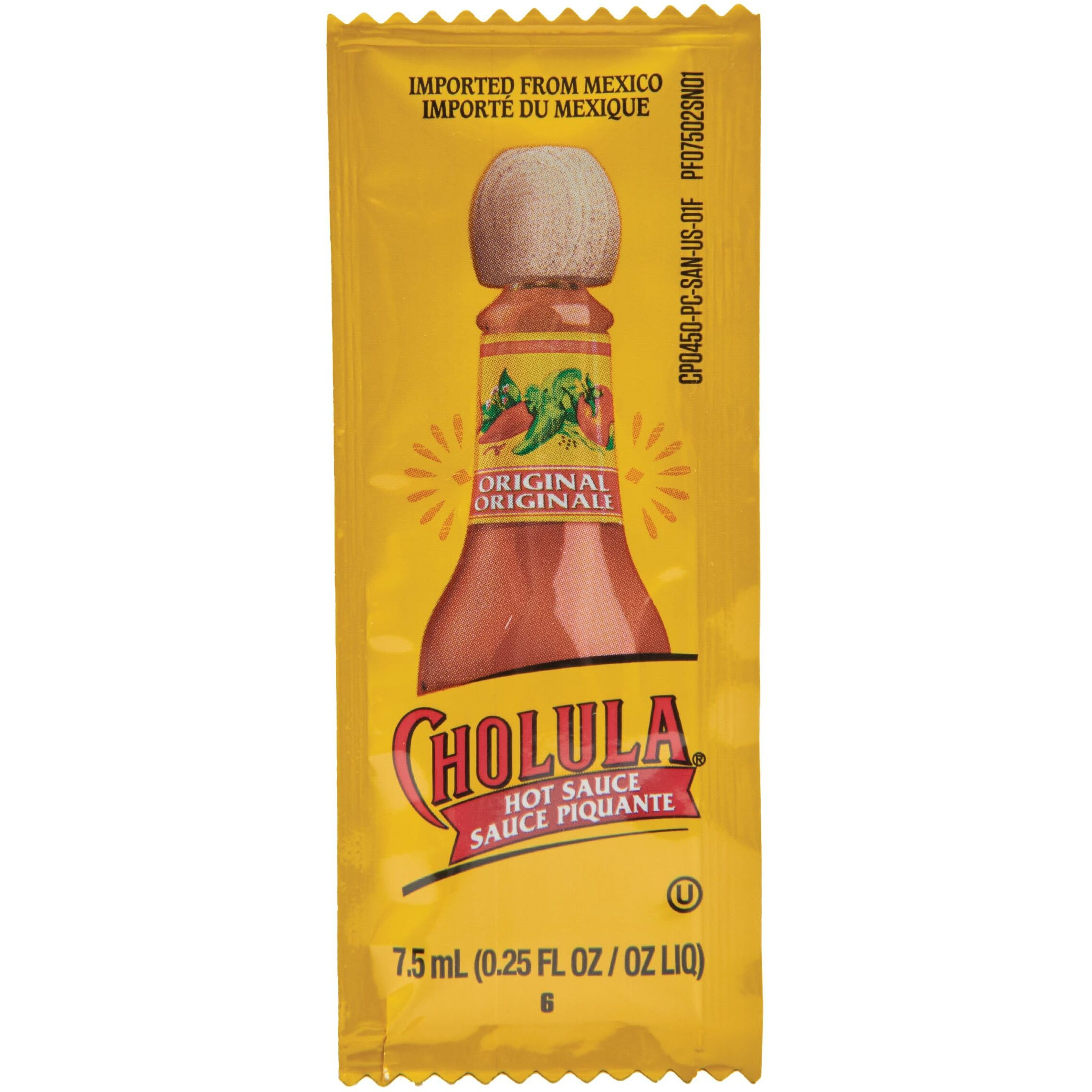 Cholula Original Hot Sauce Packets, 200 Count - One 200 Count Individual Hot Sauce Packets With Mexican Peppers And Signature Spice Blend, Perfect Single-Serve Size For Delivery And Takeout