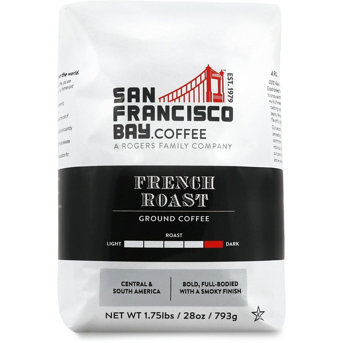 San Francisco Bay Ground Coffee - French Roast (28Oz Bag), Dark Roast