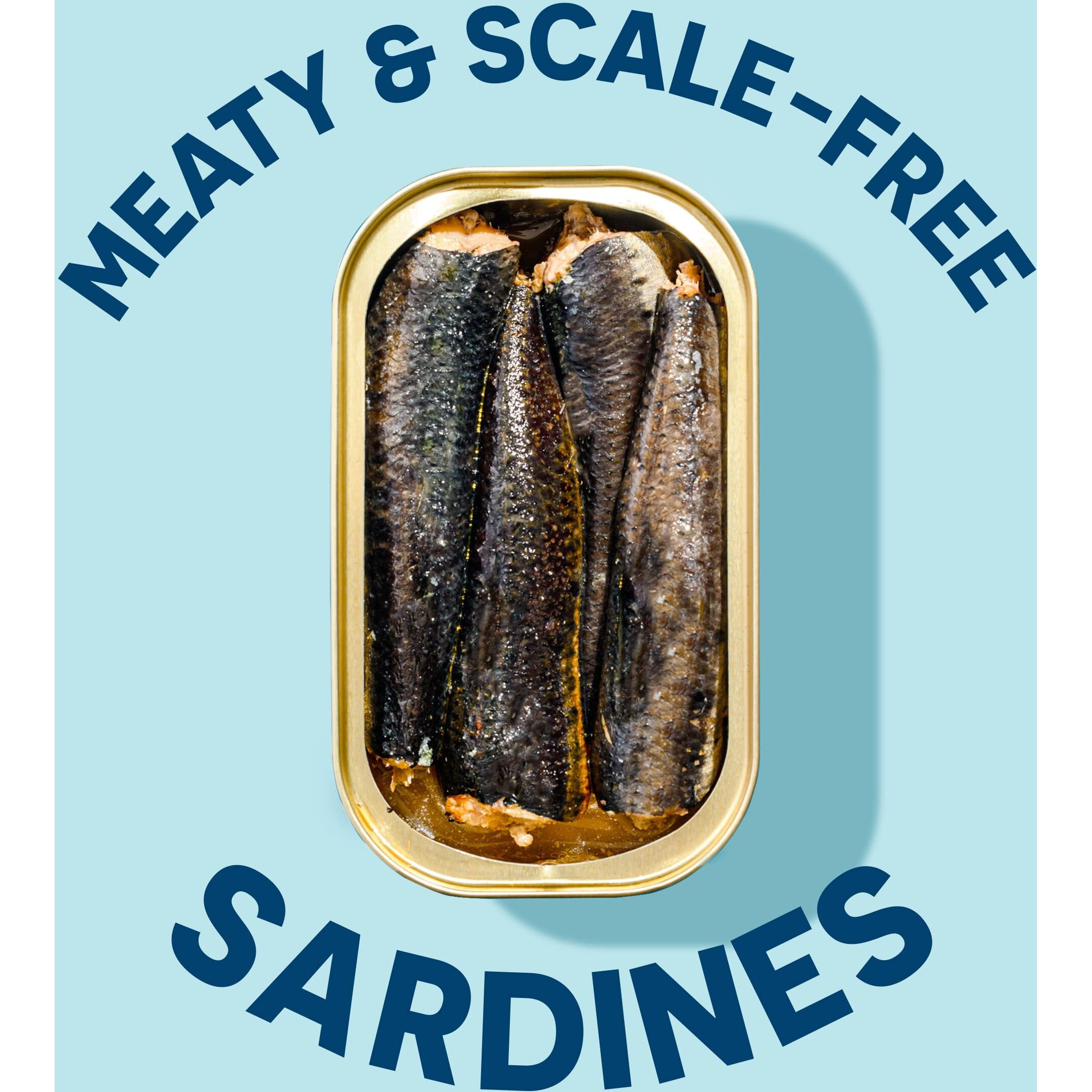 Wild Planet Wild Sardines In Water, No Salt Added, Tinned Fish, Non-Gmo, Sustainable 4.4 Ounce , (Pack Of 12)