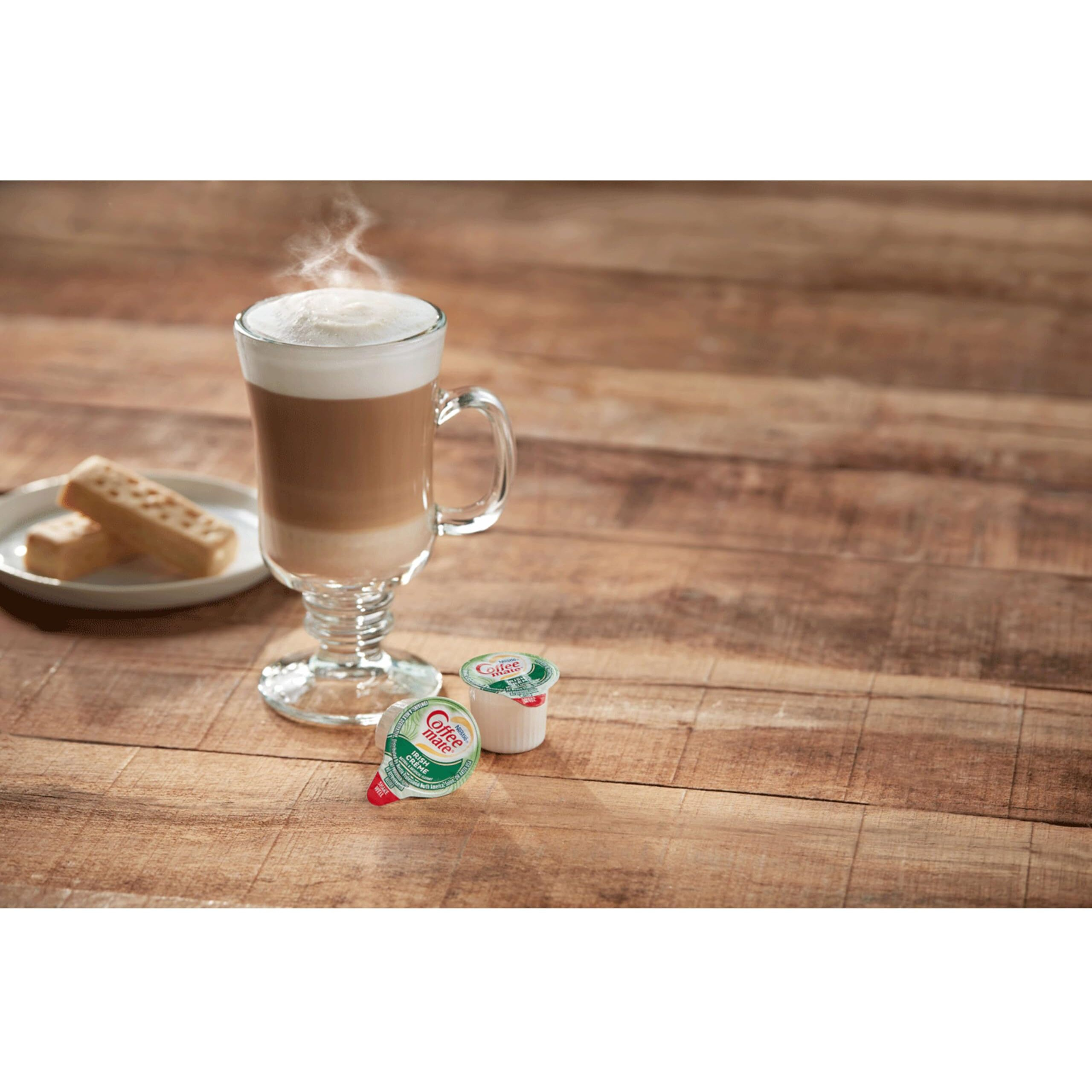 Nestle Coffee Mate Coffee Creamer, Irish Crme, Liquid Creamer Singles, Non Dairy, No Refrigeration , 0.37 Fl Oz (Pack Of 180)