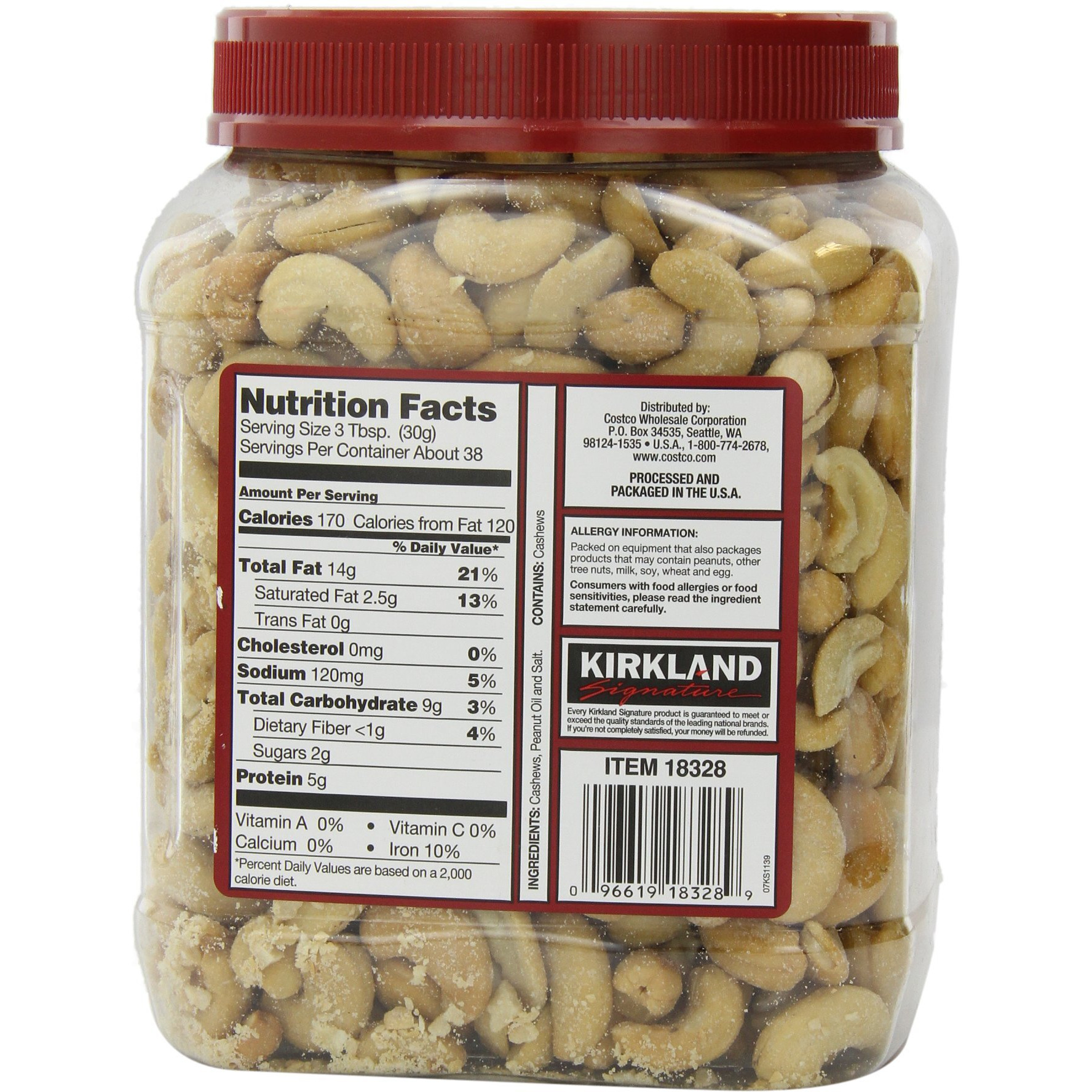 Signature's Cashews, 40 Ounce