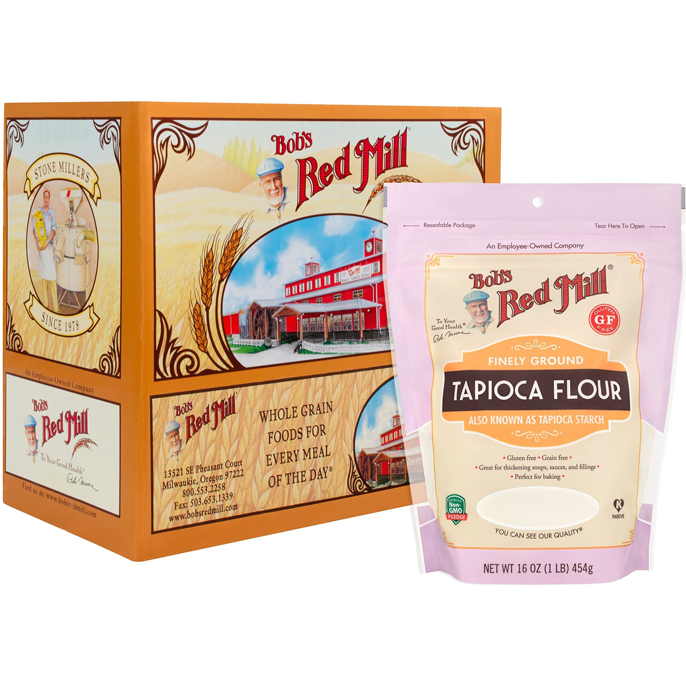 Bob's Red Mill Finely Ground Tapioca Flour, 16-Ounce (Pack Of 4)