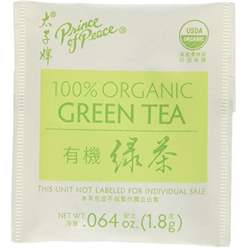 Prince Of Peace Organic Green Tea 100 Tea Bags - 2 Pack