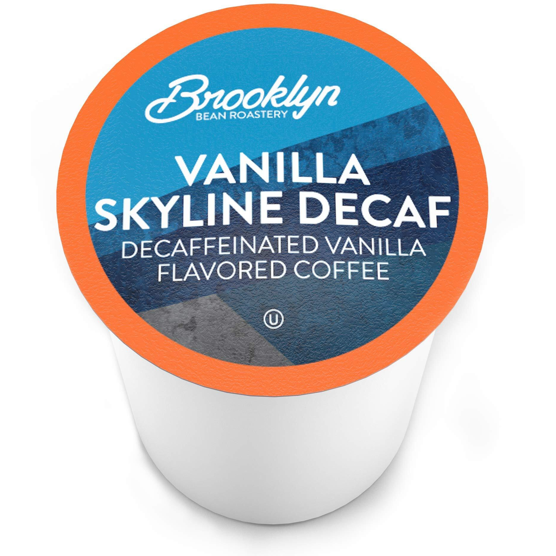 Brooklyn Beans Coffee Pods, Vanilla Skyline Decaf, Compatible With K Cup Brewers Including 2.0, 40 Count