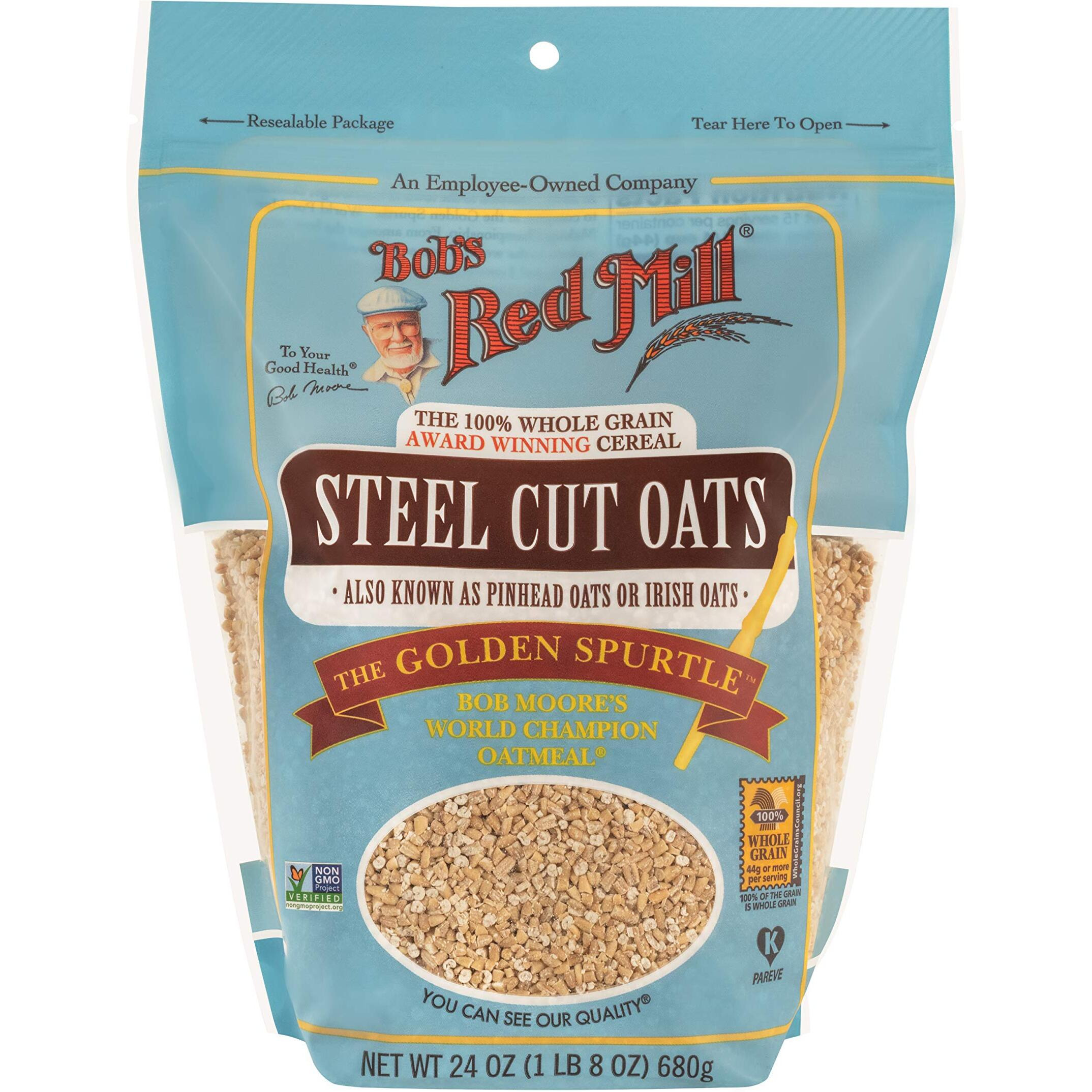 Bob's Red Mill Steel Cut Oats, 24-Ounce (Pack Of 4)