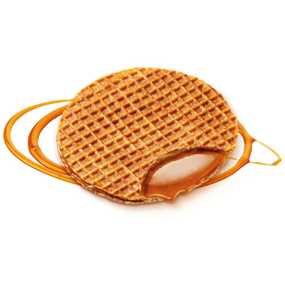 Daelmans Stroopwafels, Dutch Waffles Soft Toasted, Caramel, Office Snack, Jumbo Size, Kosher Dairy, Authentic Made In Holland, 18 2-Pack Stroopwafels Per Box, 2.75Oz Each
