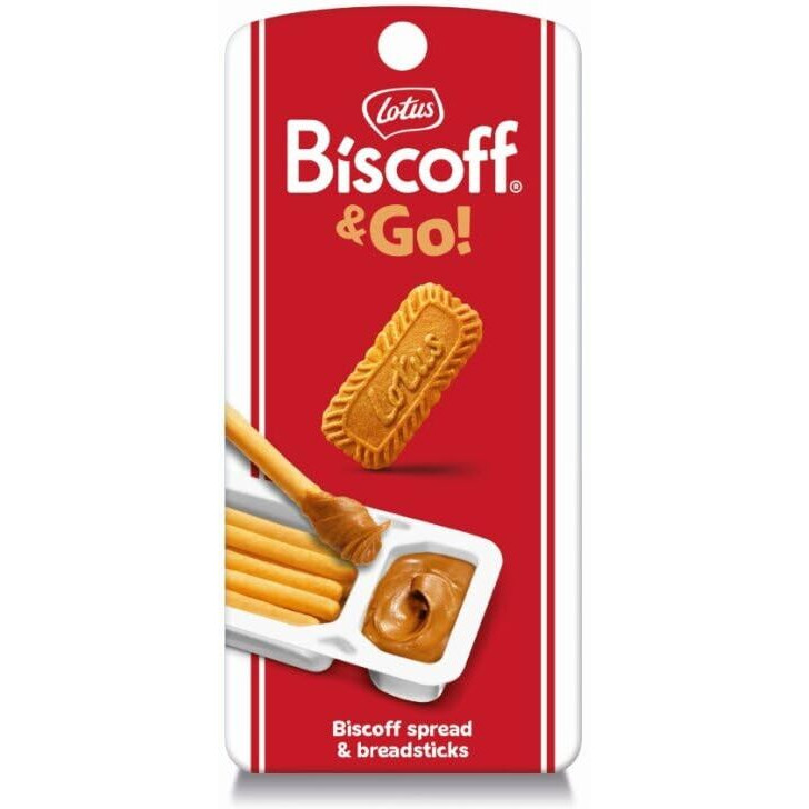 Lotus Biscoff & Go, Cookie Butter And Breadsticks Snack Pack, Non Gmo + Vegan, 1.6 Oz (Pack Of 8)