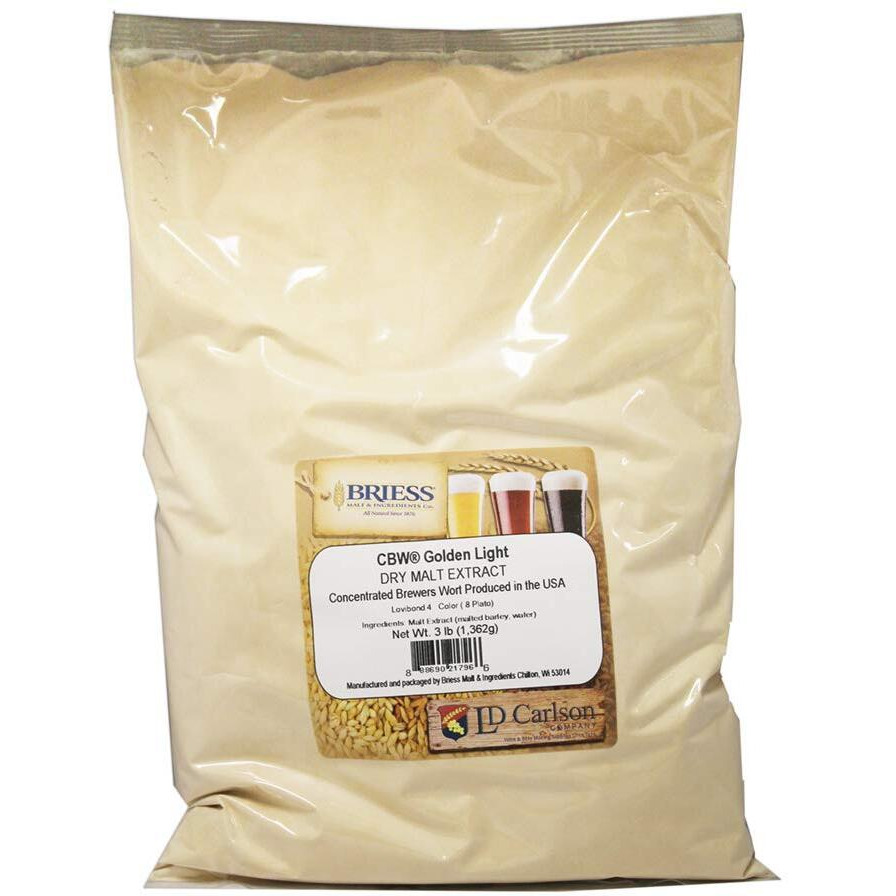 Ritebrew 812325 Briess - Dry Malt Extract - Golden Light - 3 Lbs.