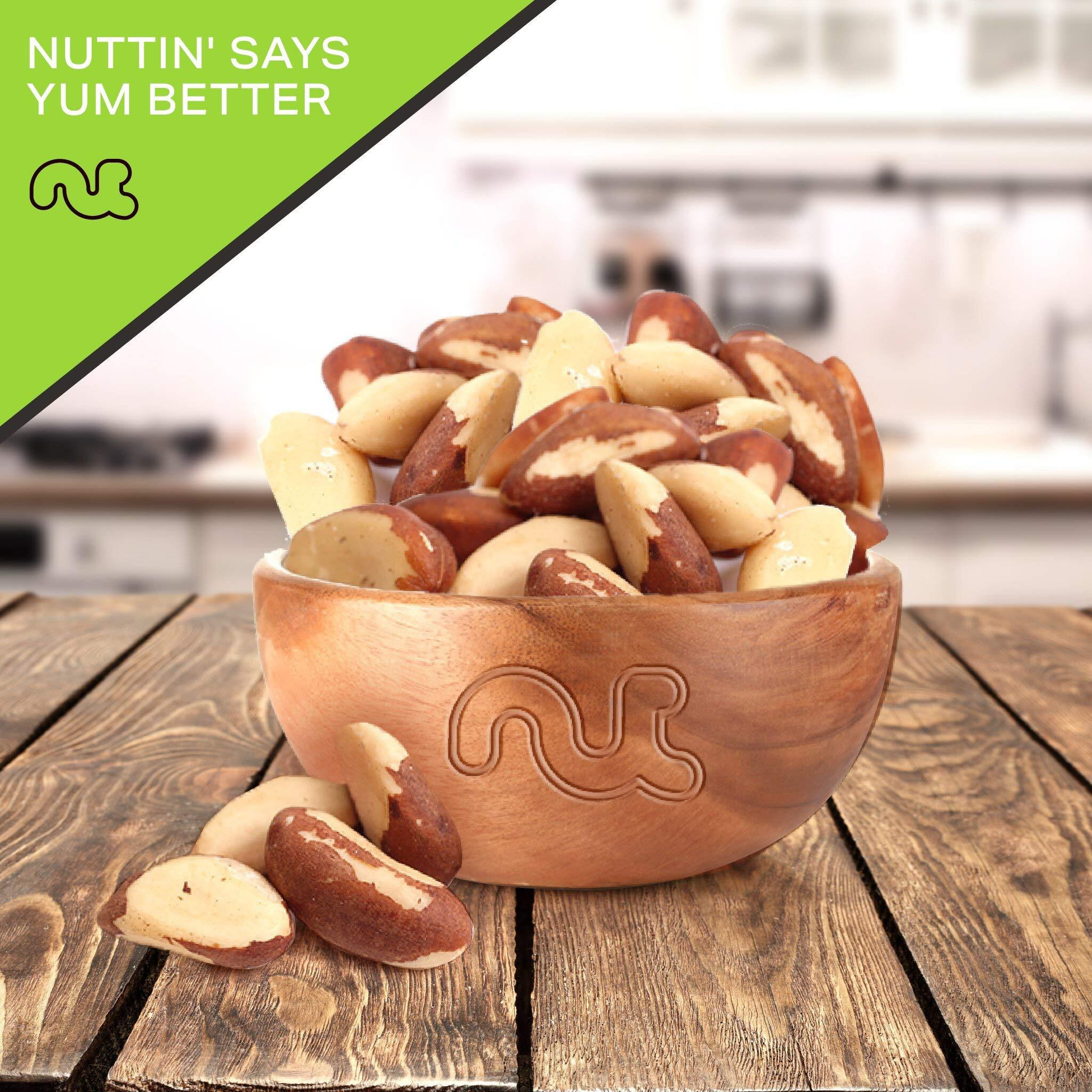 Nut Cravings - Raw Brazil Nuts, Unsalted, No Shell, Whole, (32Oz - 2 Lb) Bulk Nuts Packed Fresh In Resealable Bag - Healthy Protein Food Snack, Natural Keto Vegan Kosher Ideal For Trail Mixed Nuts