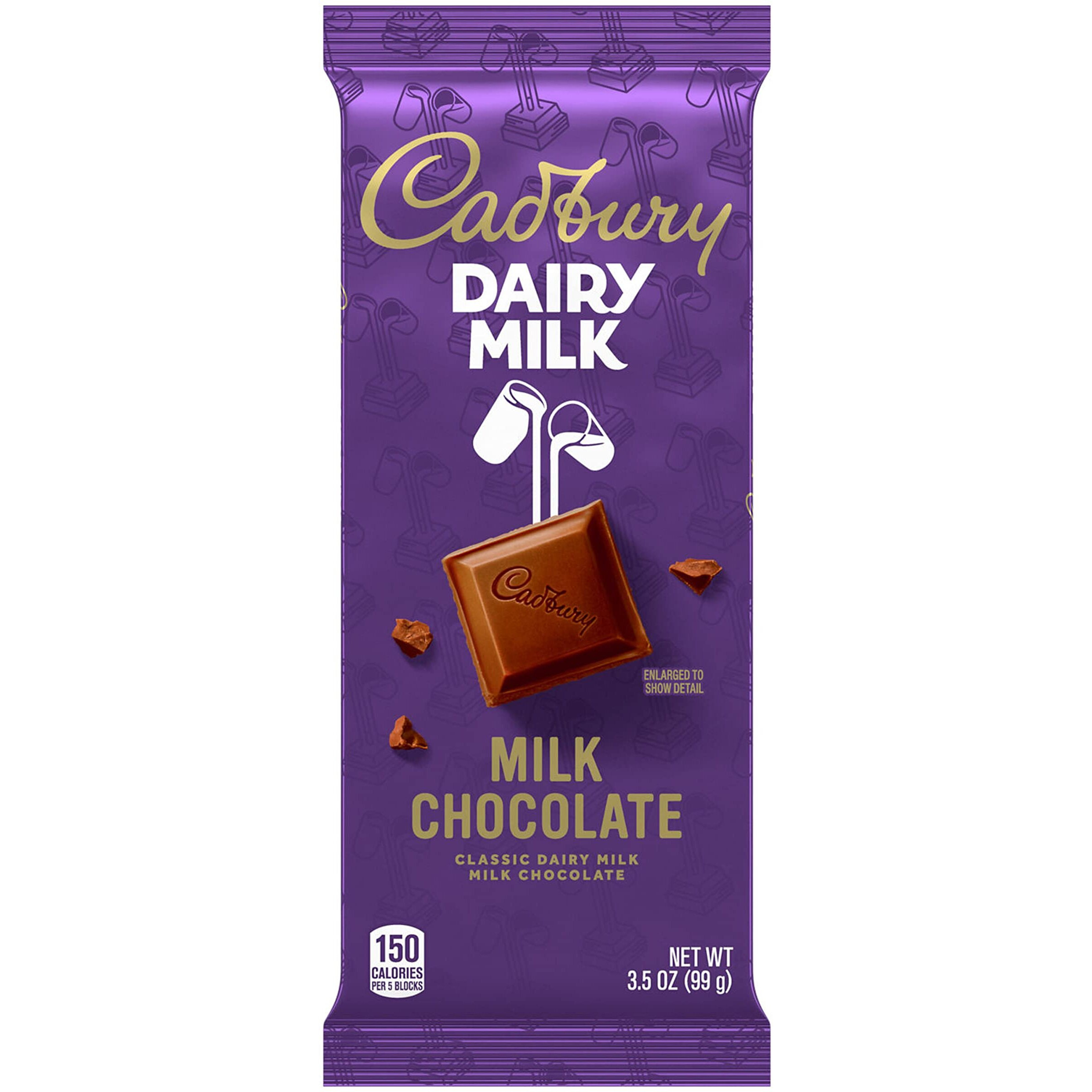 Cadbury Dairy Milk Milk Chocolate Candy Bars, 3.5 Oz (14 Count)