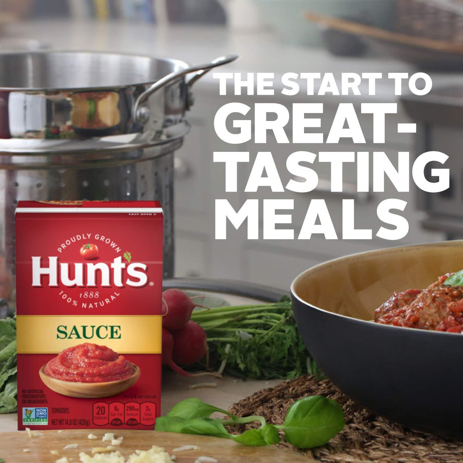 Hunt's Tomato Sauce Carton, 14.8 Oz, 12 Pack