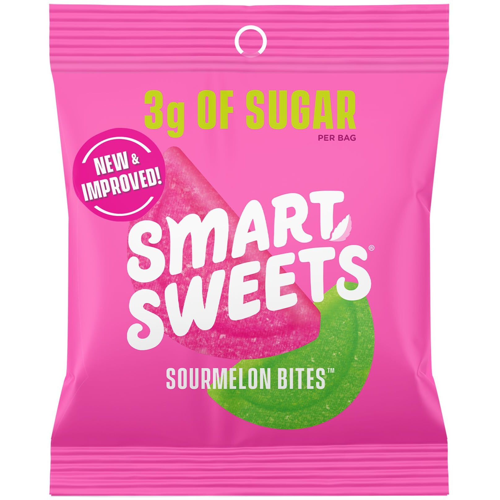 Smartsweets Sourmelon Bites, Low Sugar Gummy Candy (3G), Low Calorie (130), Gluten-Free -1.8Oz (Pack Of 12) Packaging May Vary