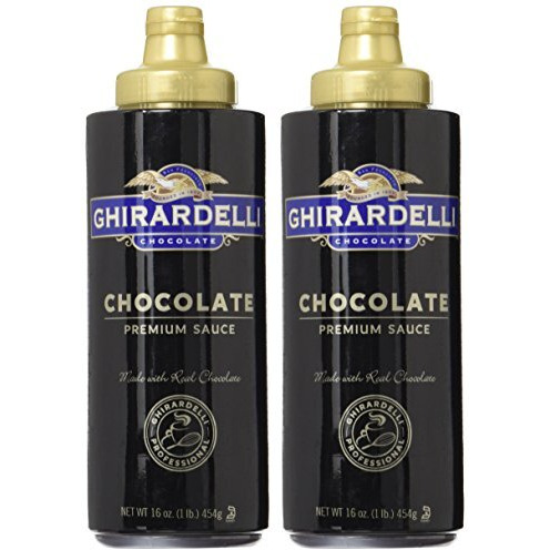 Ghirardelli Chocolate Sauce, Black Label 16Oz Squeeze Bottle (Pack Of 2)