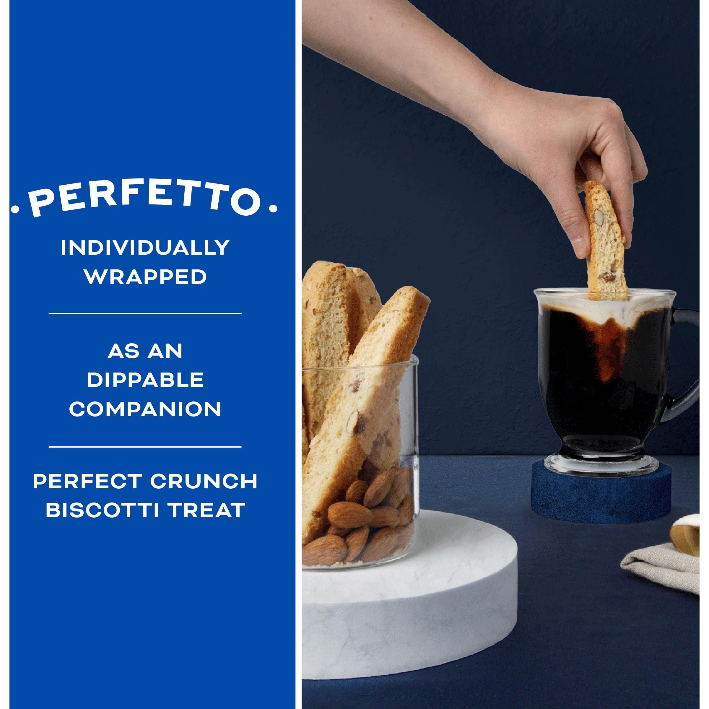 Nonni's Originali Biscotti Italian Cookies - Biscotti Individually Wrapped Cookies - Italian Biscotti Cookies Made With Premium California Almonds - Kosher Coffee Cookies - 1 Tub - 21 Ounces