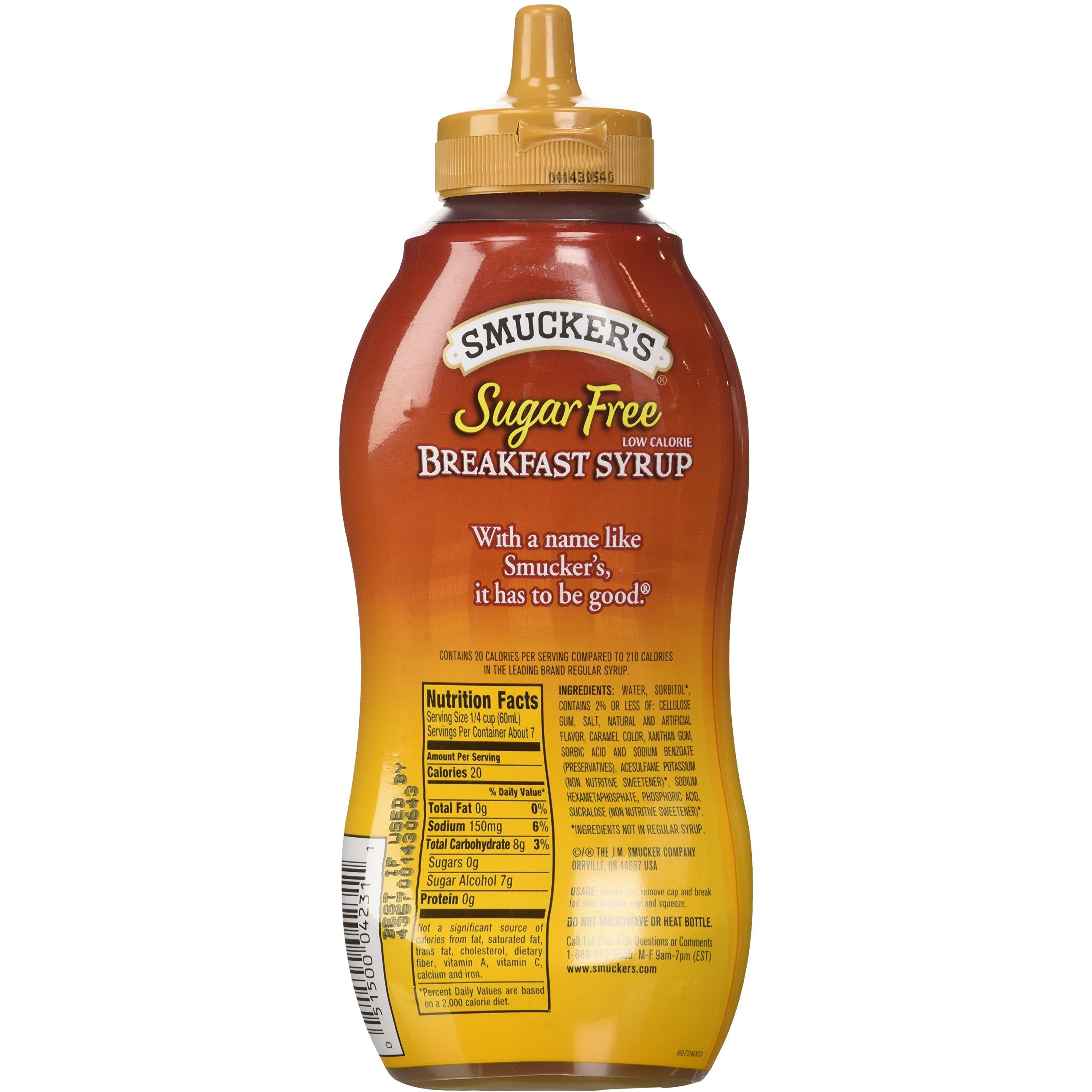 Smuckers Sugar Free Breakfast Syrup, 14.5 Fl Oz (Pack Of 2)