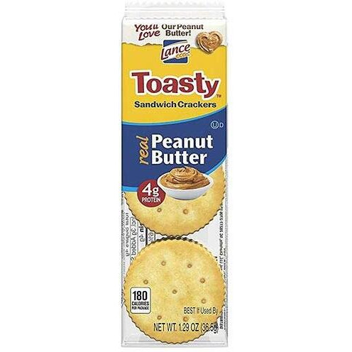 Lance Fresh Toasty Crackers With Rich Peanut Butter Sandwich Crackers (40 Packs)