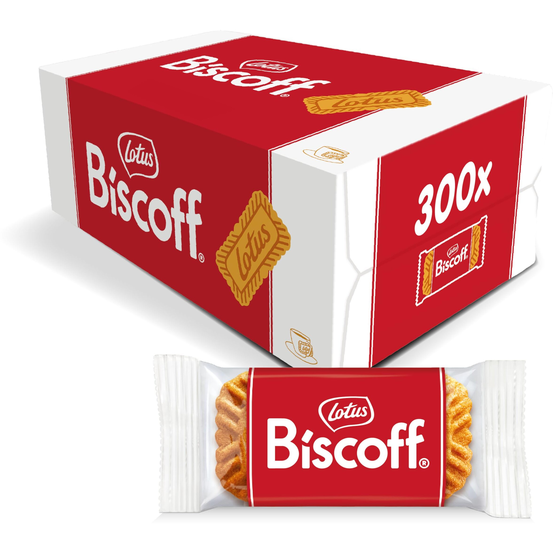 Lotus Biscoff Cookies - Caramelized Biscuit Cookies - 300 Cookies Individually Wrapped - Vegan,0.2 Ounce (Pack Of 300)