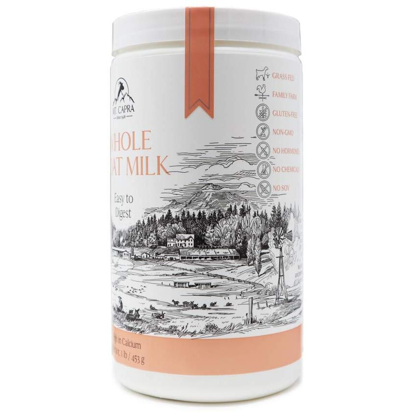 Whole Goat Milk By Mt. Capra | A Whole Goat Milk Powder From Non-Gmo, Grass-Fed Goats, Creamy, Great Tasting, Easy To Digest, A2 Milk - 1 Pound