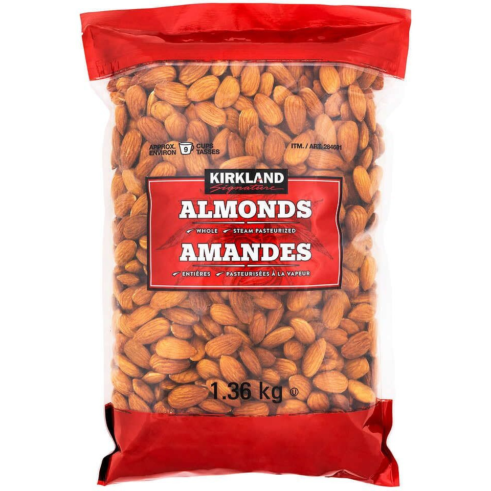 Kirkland Signature Supreme Whole Almonds, 3 Pound