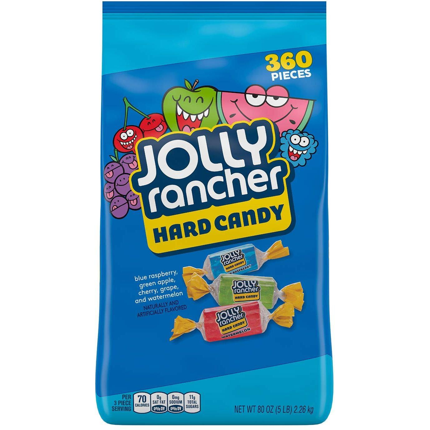 Jolly Rancher Hard Candy - 5 Pound Bag (2 Pack)