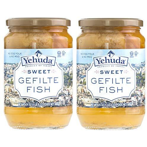 Yehuda Sweet Gefilte Fish, 24Oz (2 Pack) Kosher For Passover