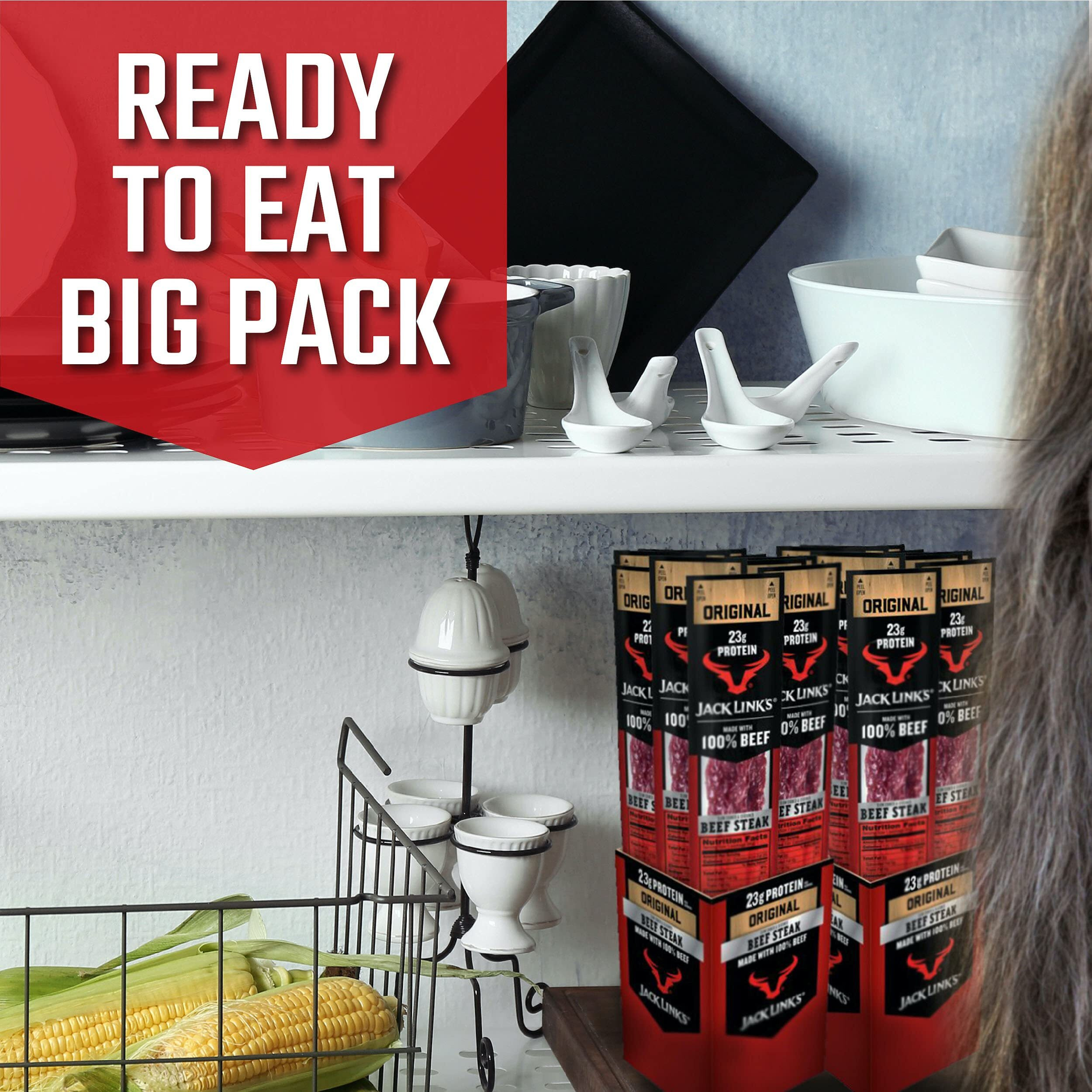 Jack Links Premium Cuts Beef Steak, Original, Great Protein Snack With 23G Of Protein And 2G Of Carbs Per Serving, Made With Premium Beef, 2 Ounce (Pack Of 12)