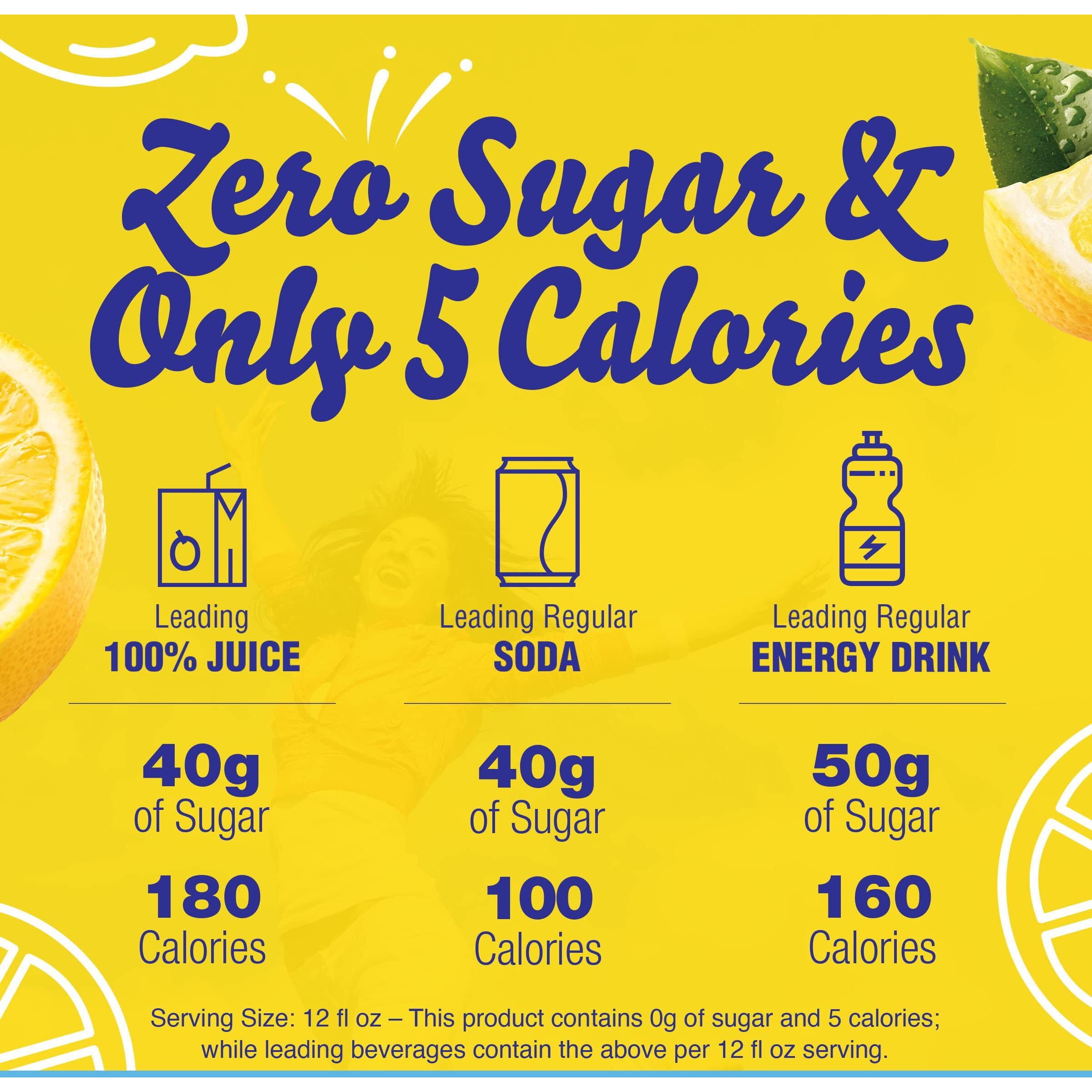 Crystal Light Sugar-Free Lemonade Naturally Flavored Powdered Drink Mix 72 Count Pitcher Packets, 6 Count (Pack Of 12)