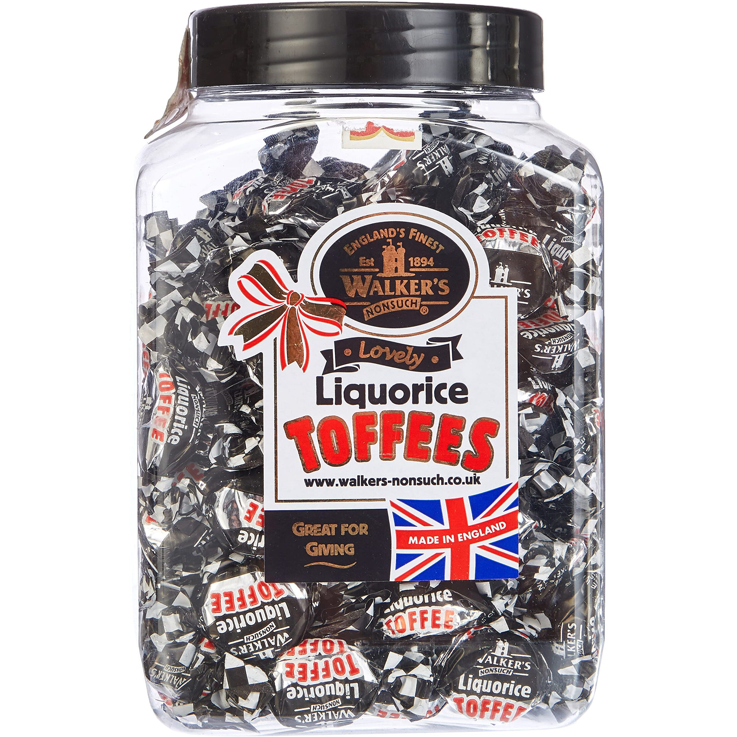 Walkers Liquorice Toffee 1.25Kg Jar