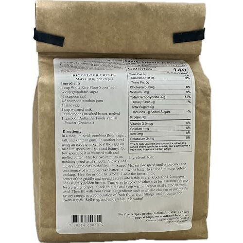 Authentic Foods Superfine White Rice Flour - 3Lb