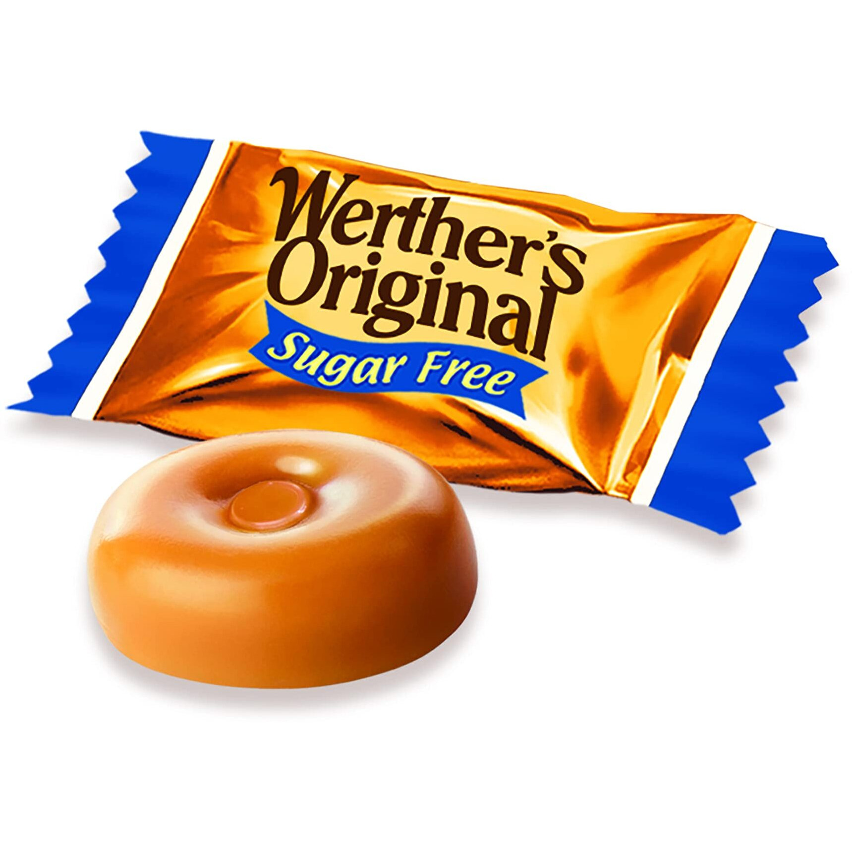 Werther's Original Hard Sugar Free Caramel Candy, 2.75 Oz Bags (Pack Of 12)
