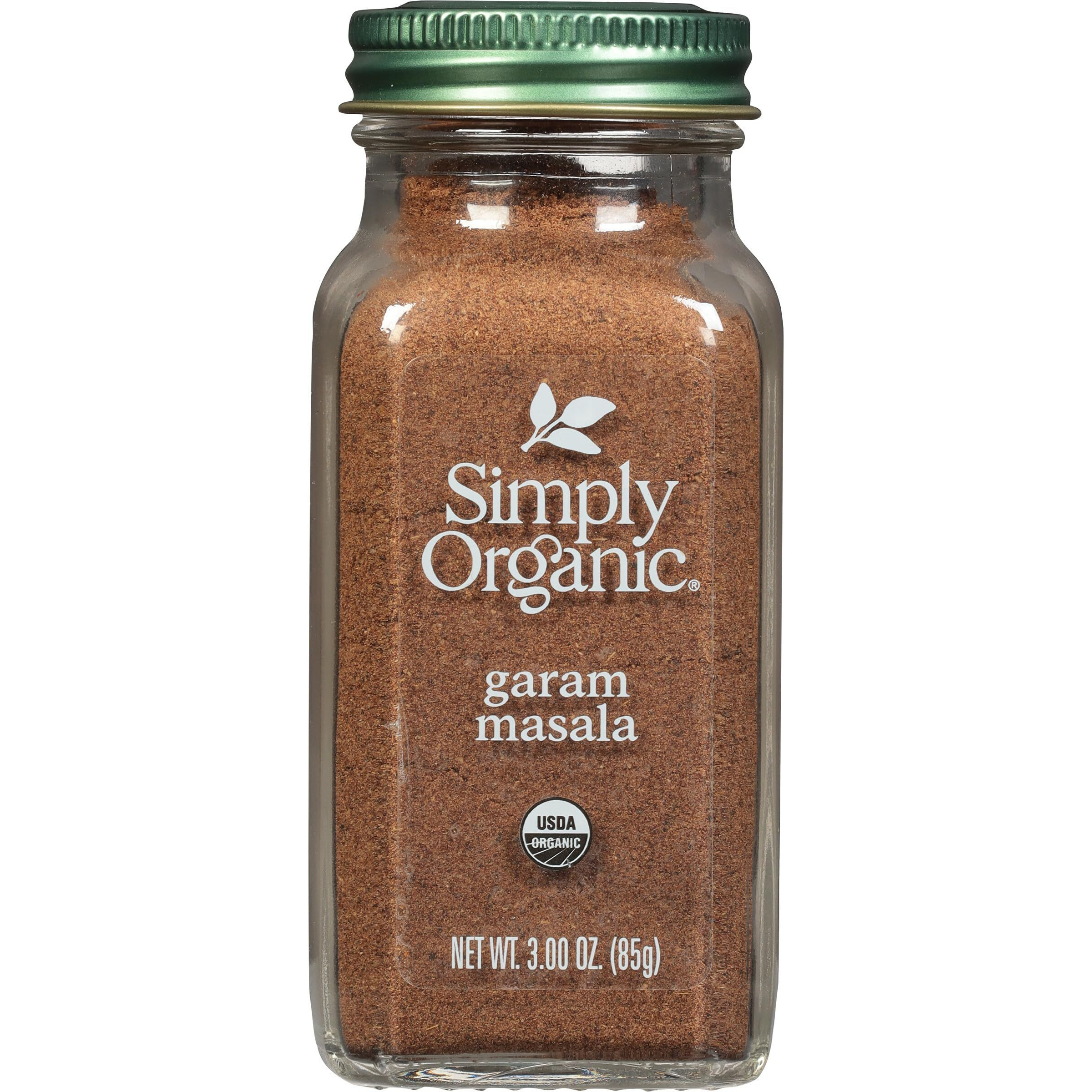 Simply Organic Garam Masala, 3-Ounce Jar, Northern Indian Spice Blend, Richly Spicy But Not Hot, Kosher, Non Eto