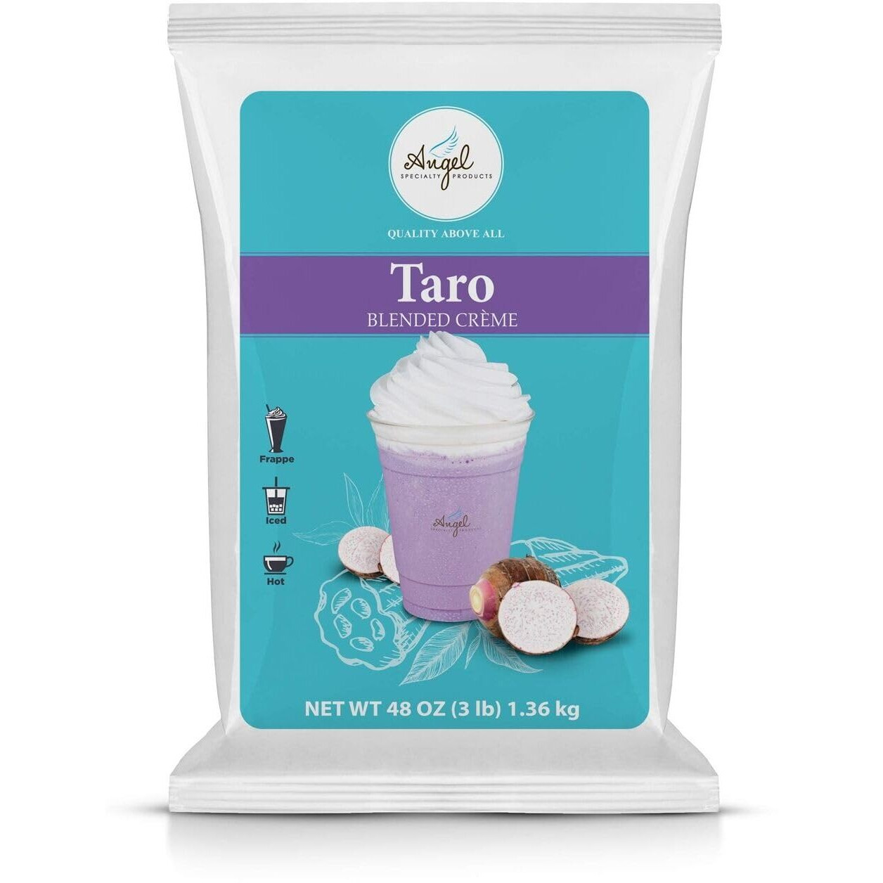 Taro Blended Crme Mix By Angel Specialty Products [3 Lb]