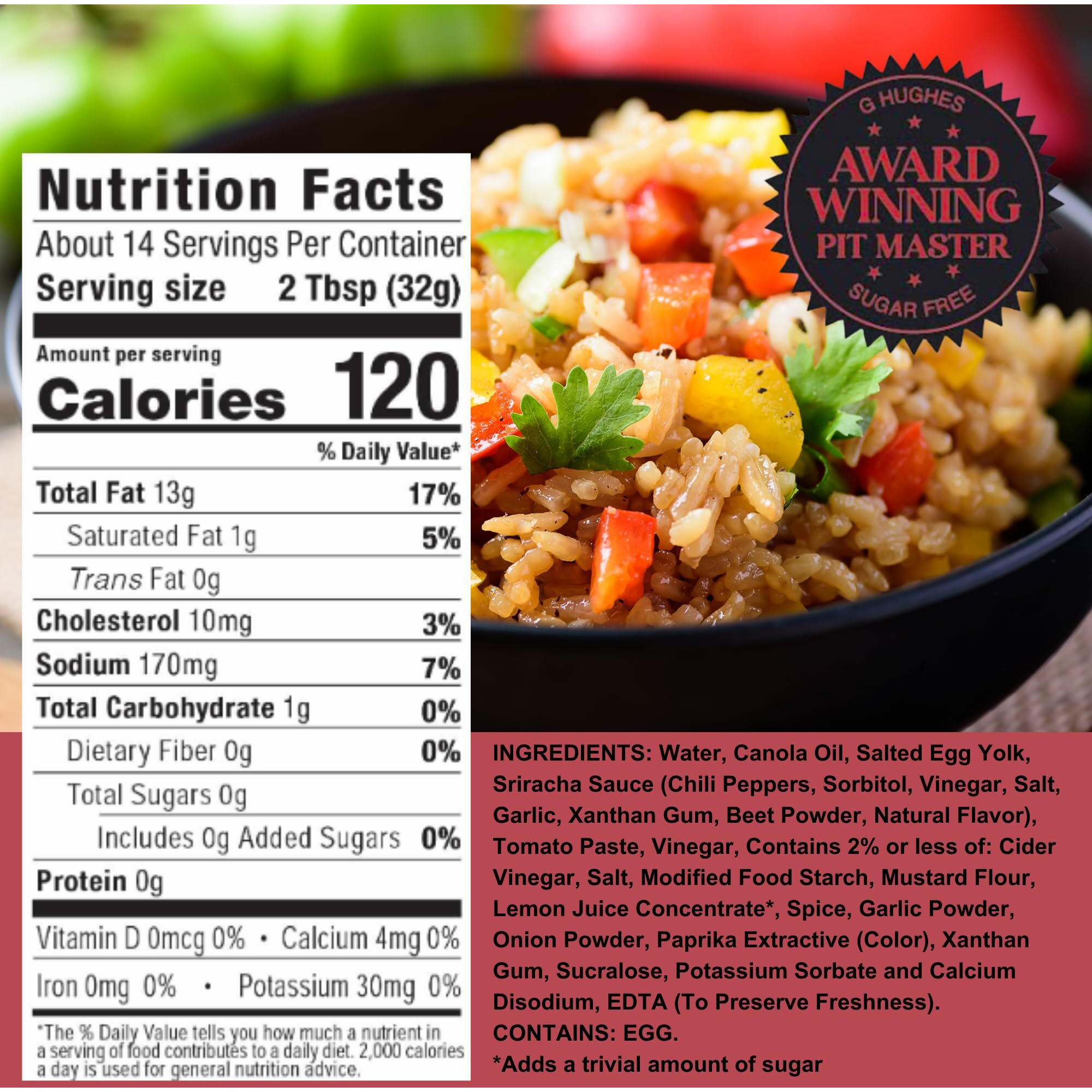 G Hughes Sugar Free Yum Yum Sauce - Gluten Free Yum Yum Sauce, Keto Dipping Sauce, Sugar Free Dipping Sauces, Low Carb Yum Yum Sauce Original, Sugar Free Dressings And Sauces - 16 Oz (3-Pack)