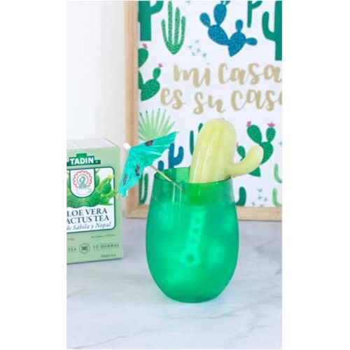 Tadin Aloe Vera Cactus Herbal Tea, Caffeine Free, 24 Tea Bag Per Box, Pack Of 6 Boxes Total
