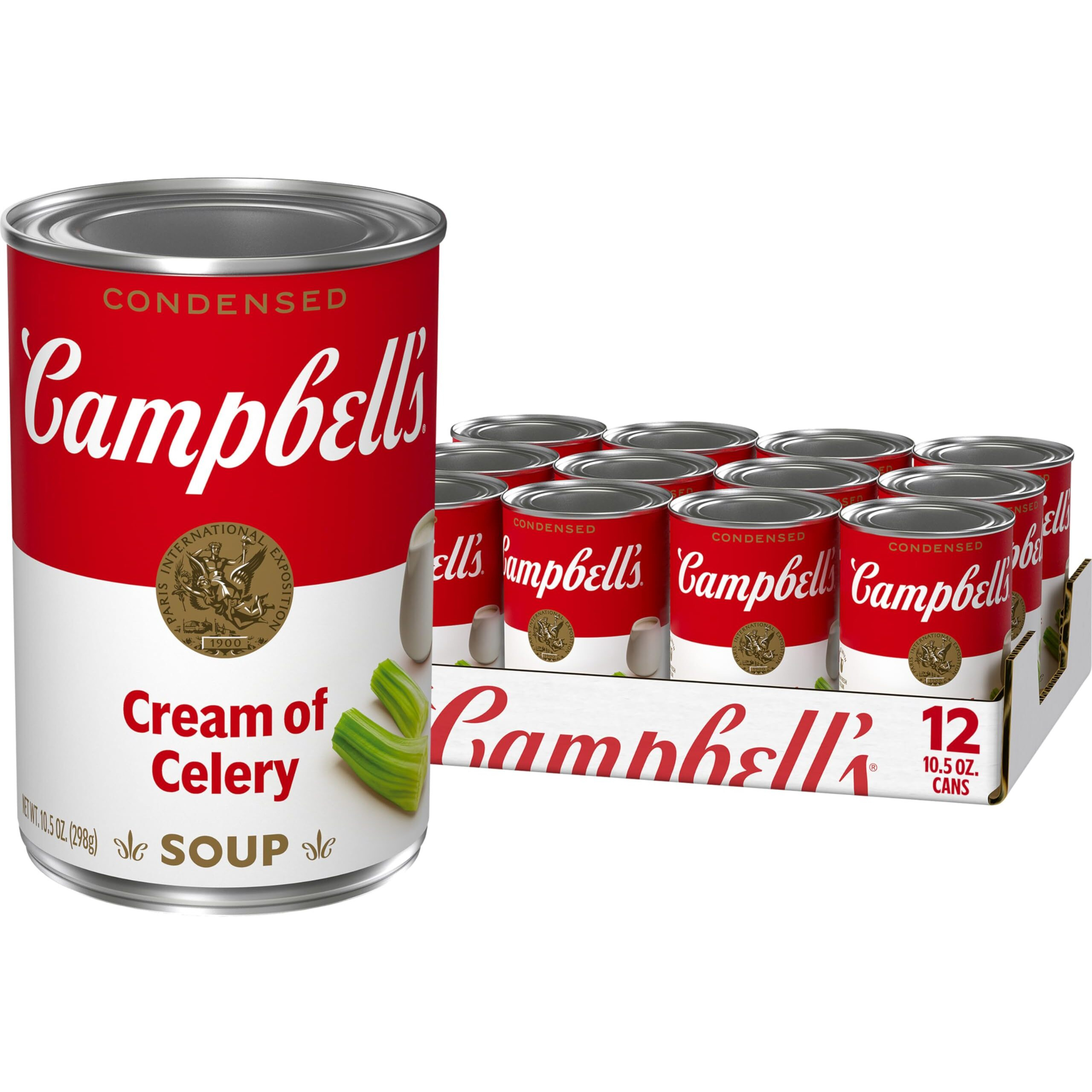 Campbell's Condensed Cream Of Celery Soup, 10.5 Ounce Can (Pack Of 12)
