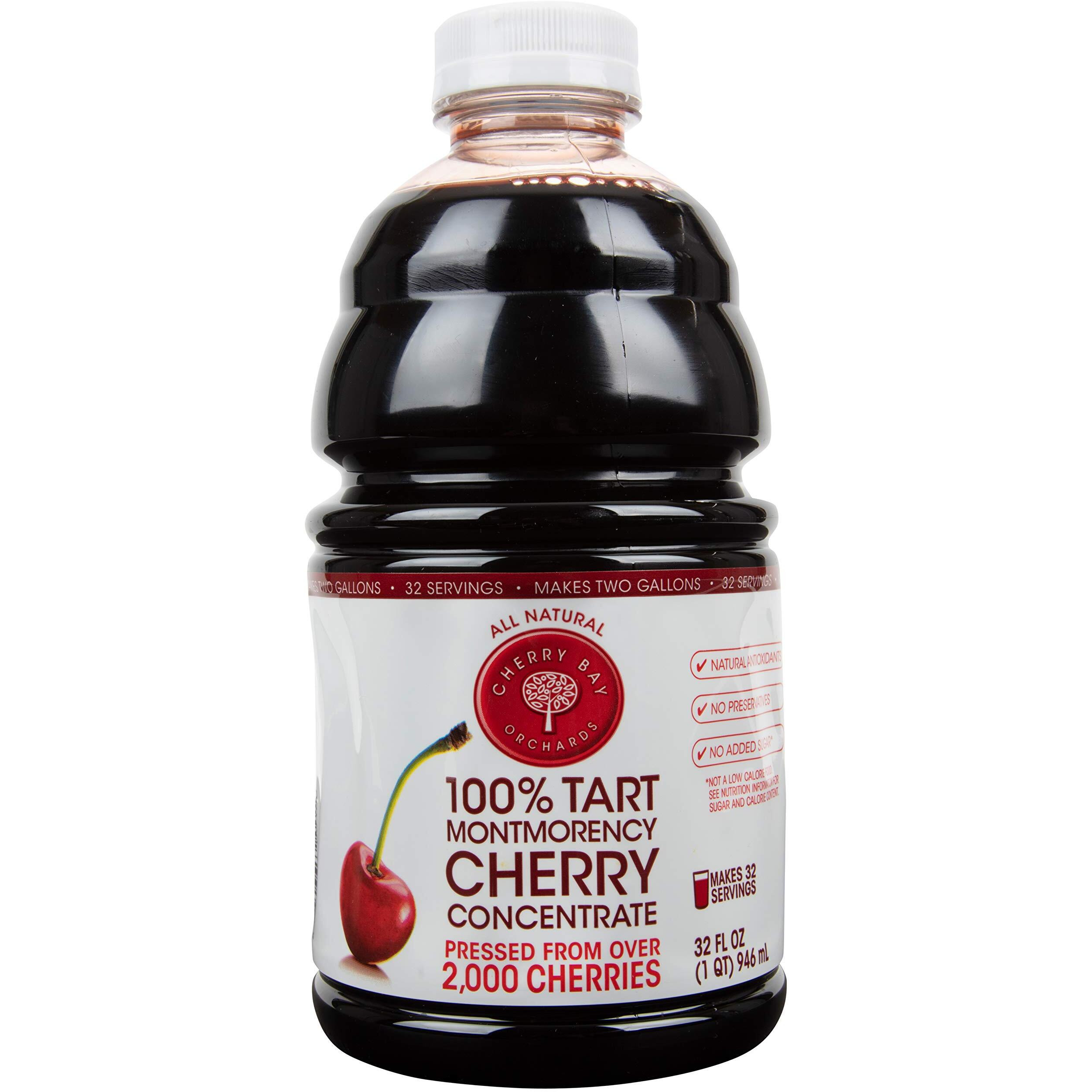 Cherry Bay Orchards Tart Cherry Concentrate - Natural Juice To Promote Healthy Sleep, 32Oz Bottle