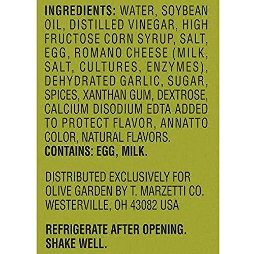 Olive Garden Signature Italian Salad Dressing, 20 Fl Oz (Pack Of 2)