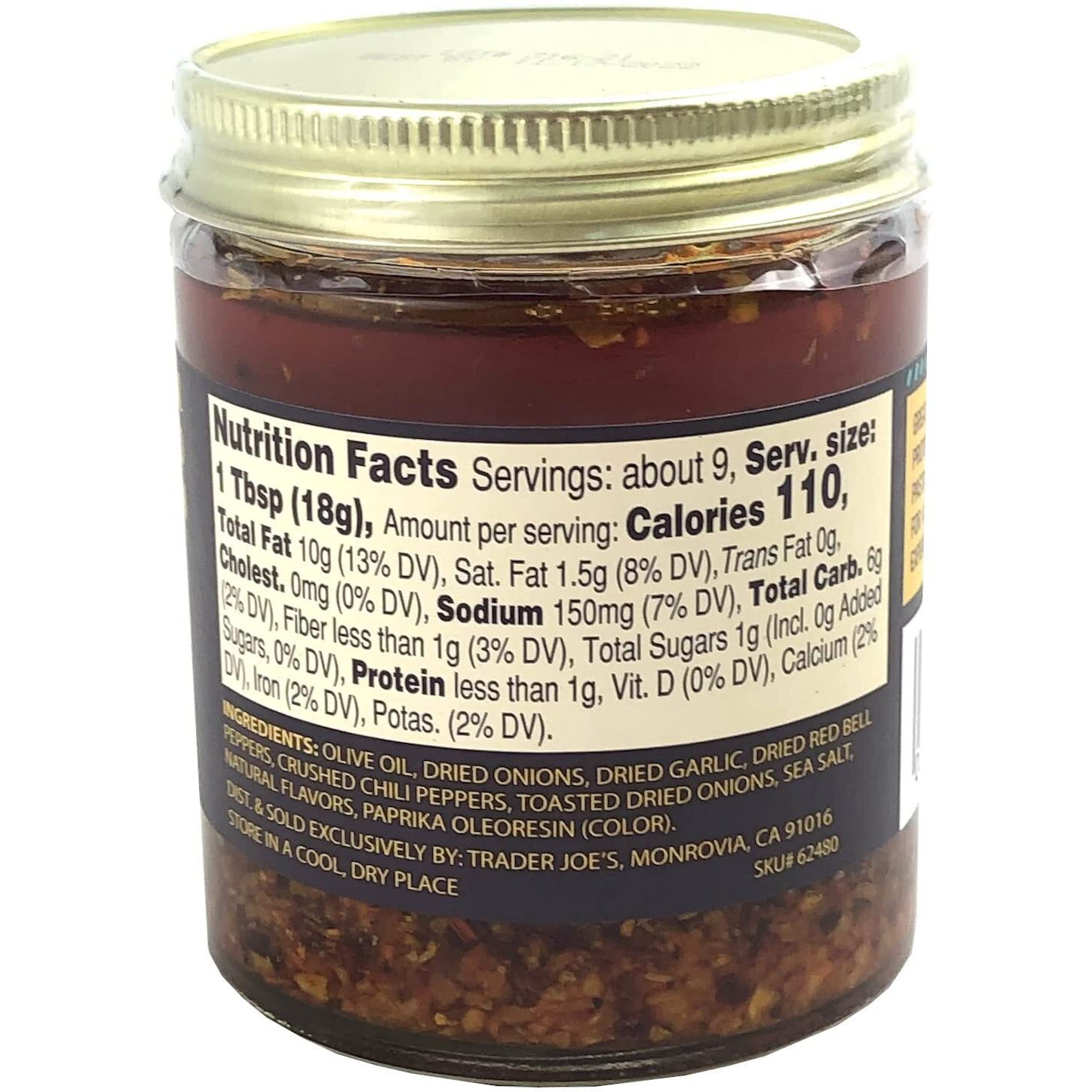 Trader Joe's Chili Onion Crunch,1 Pack ( 6 Ounce)