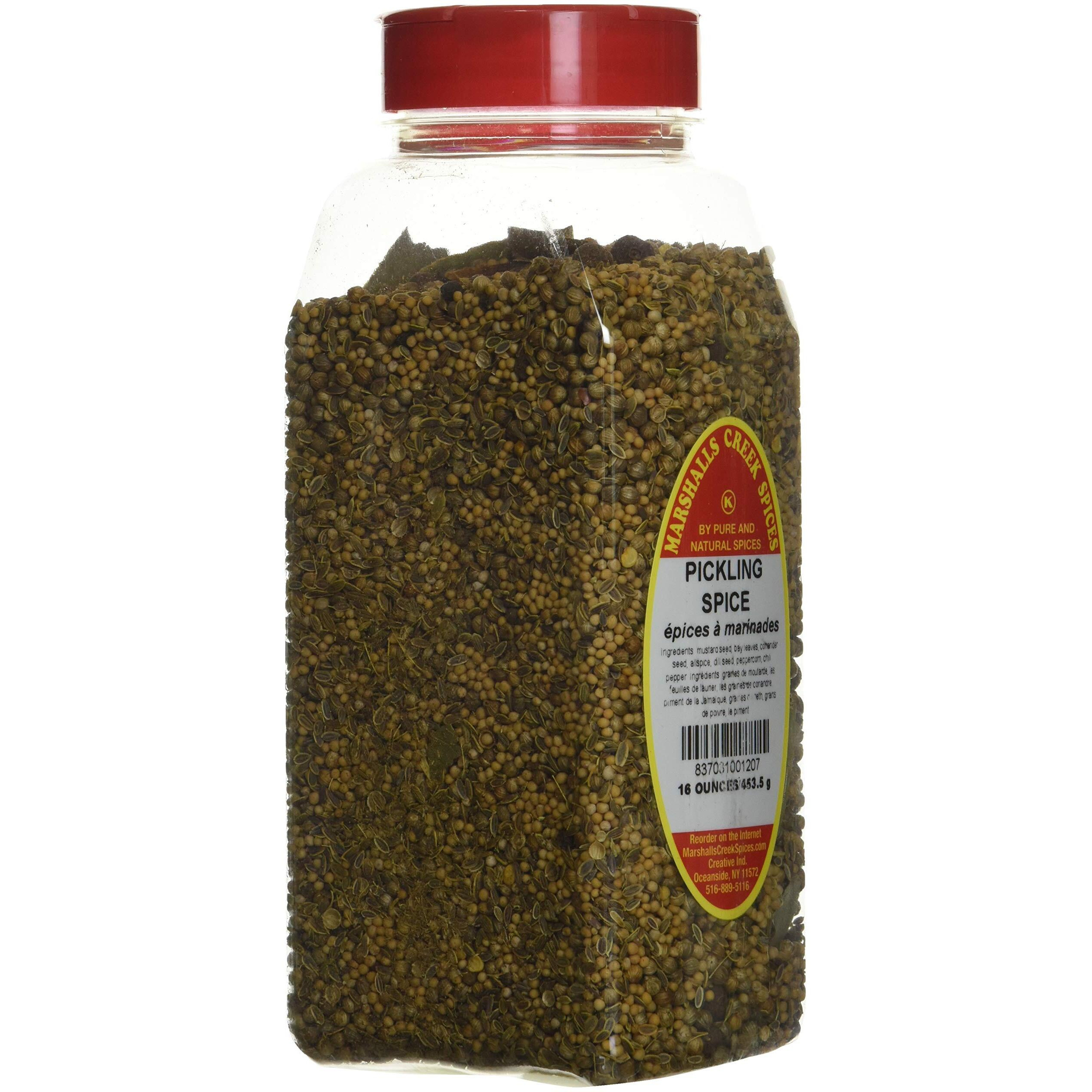 Pickling Spice Freshly Packed In Large Jars, Spices, Herbs, Seasonings