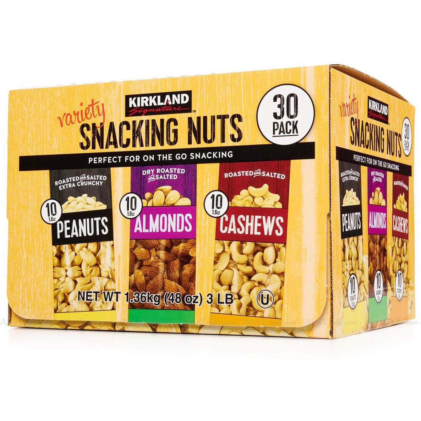 Kirkland Signature Variety Snacking Nuts, 3.0 Lb-30 Count(Pack Of 1)