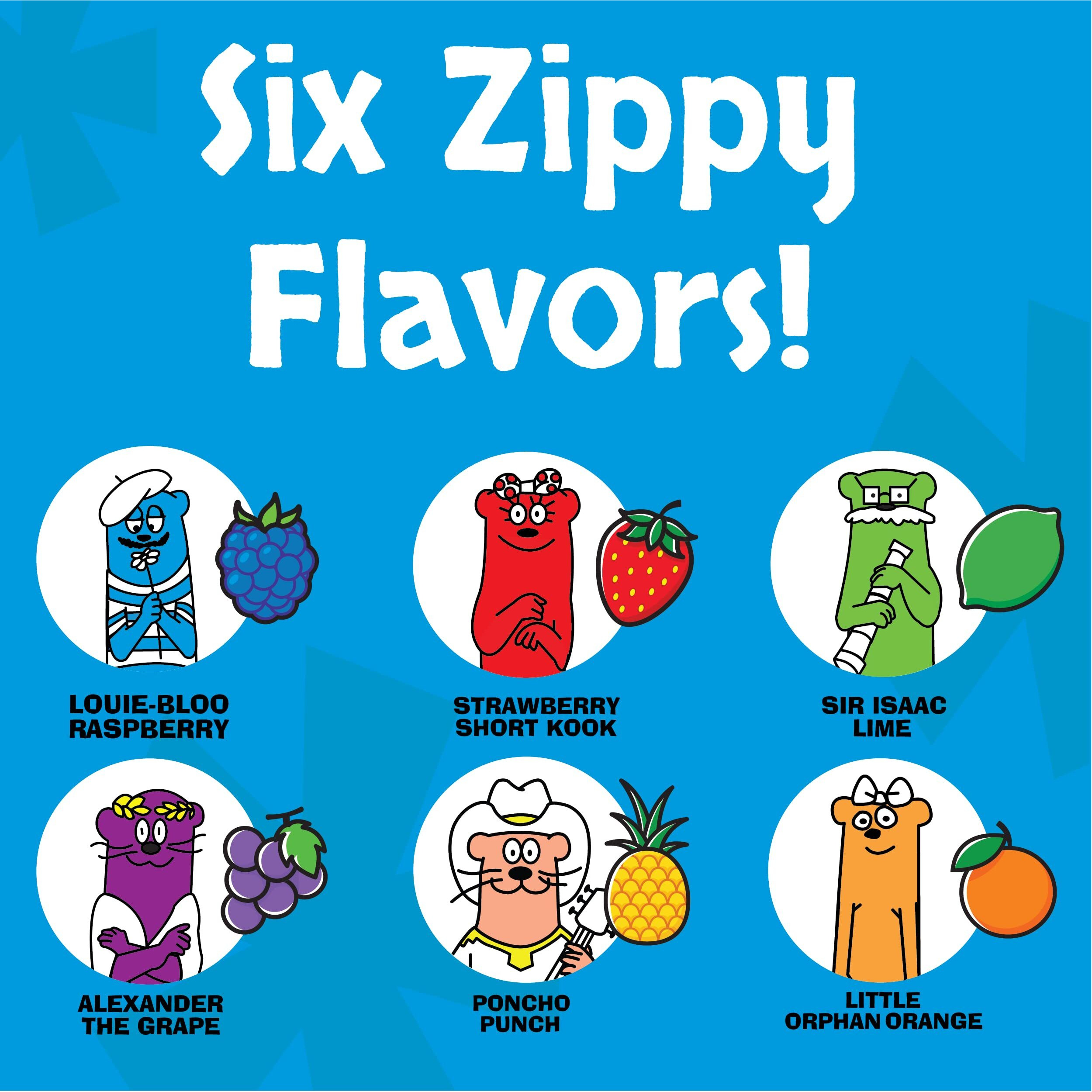 Otter Pops, Original Assorted Freezer Pops, 1Oz Freeze Pops In Six Zippy Flavors, 100 Count, (85100)